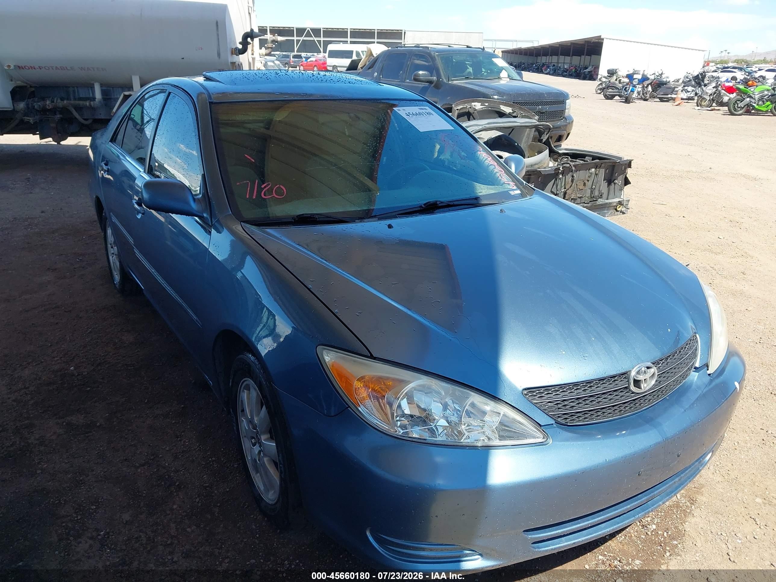 2003 Toyota Camry Xle V6 Blue vin: 4T1BF30K23U542672