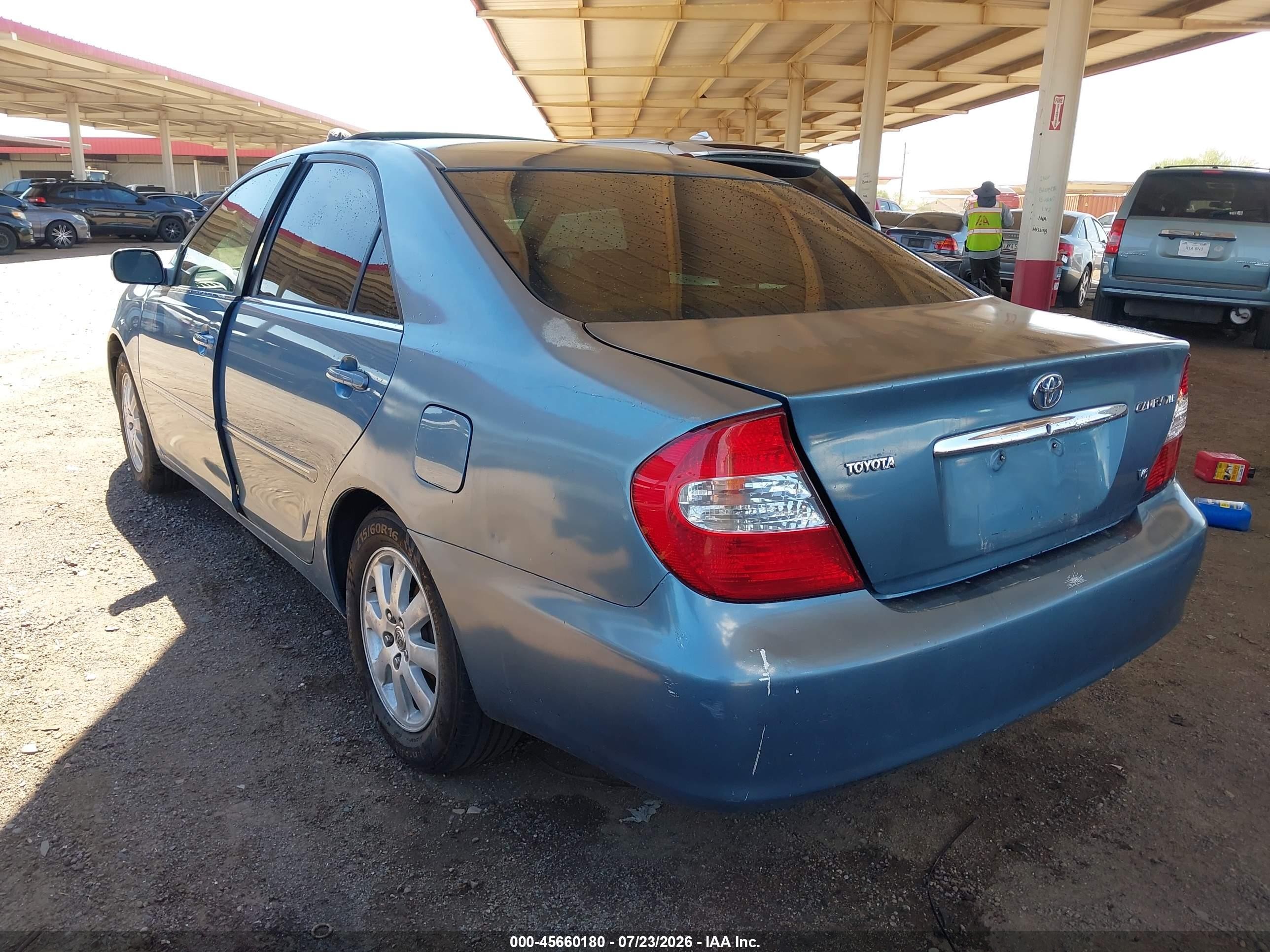 2003 Toyota Camry Xle V6 Blue vin: 4T1BF30K23U542672
