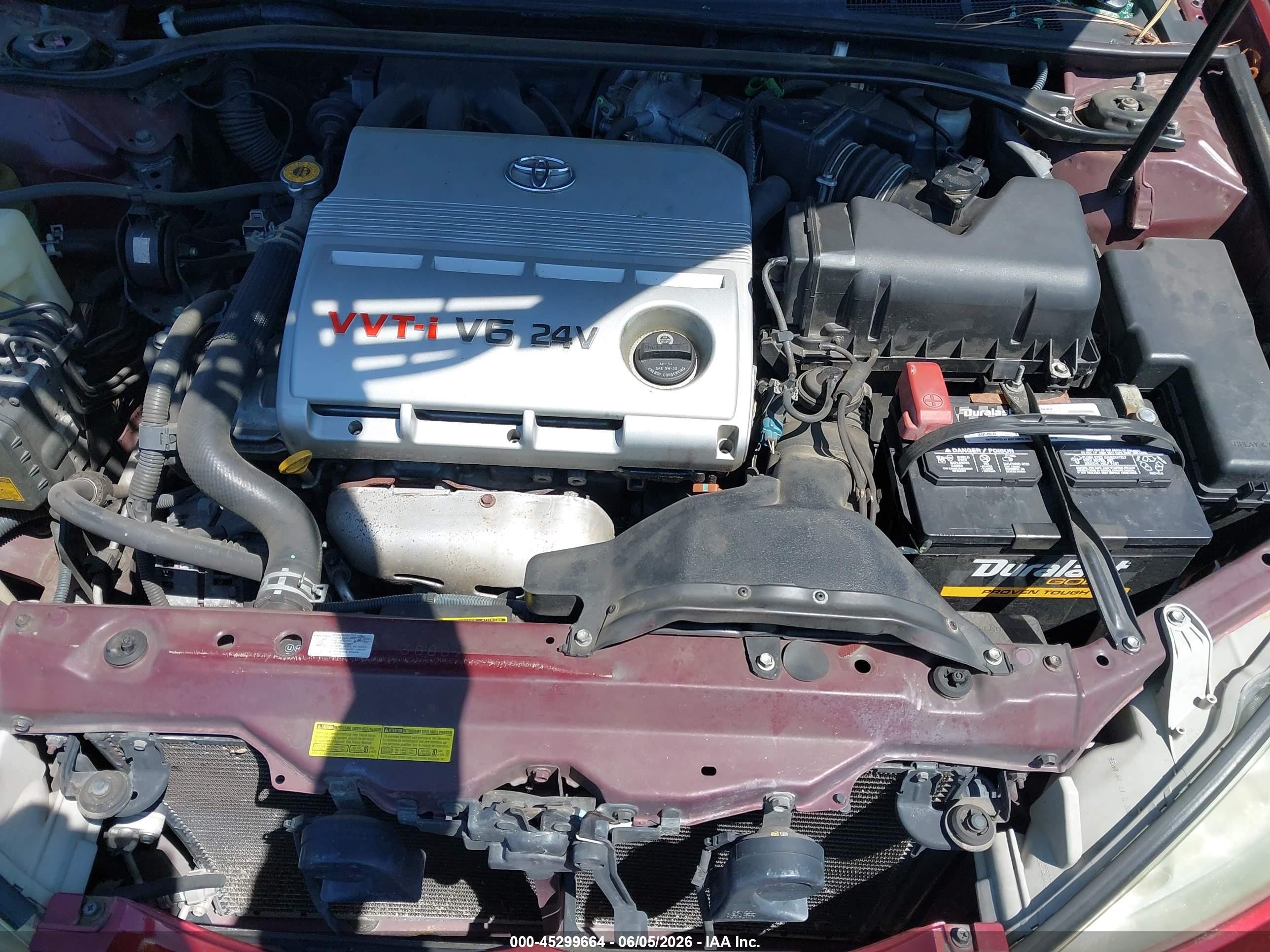 2005 Toyota Camry Xle V6 Red vin: 4T1BF30K25U105371