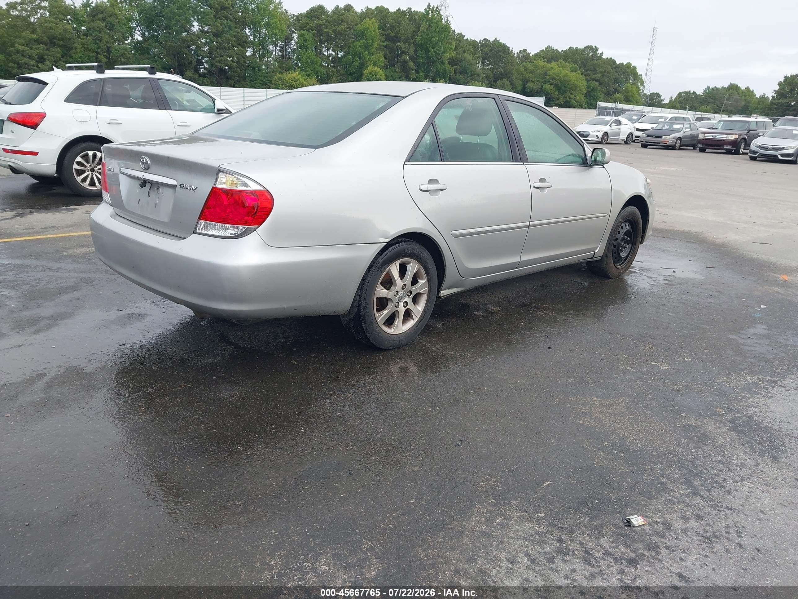 2005 Toyota Camry Xle V6 Silver vin: 4T1BF30K25U611119