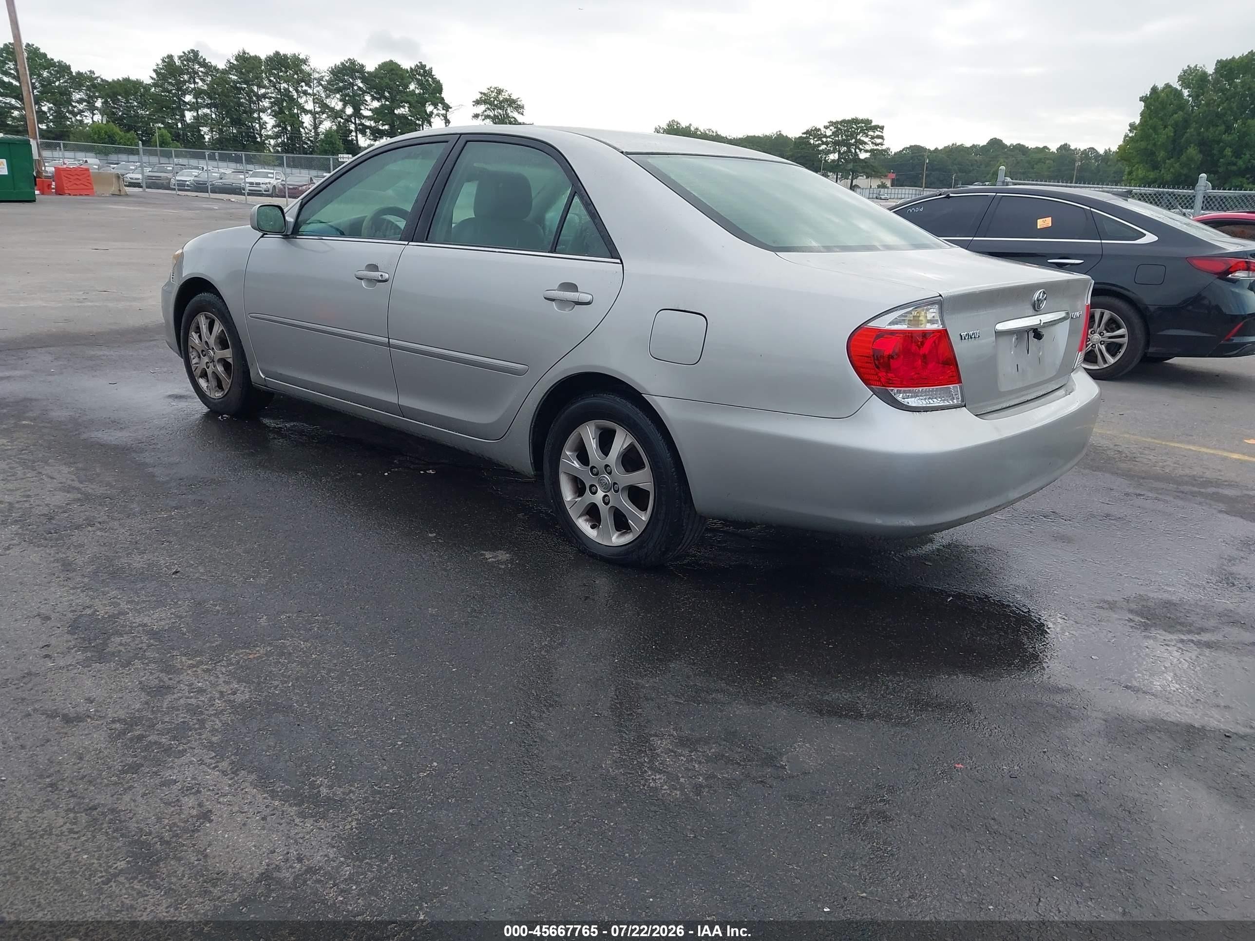 2005 Toyota Camry Xle V6 Silver vin: 4T1BF30K25U611119