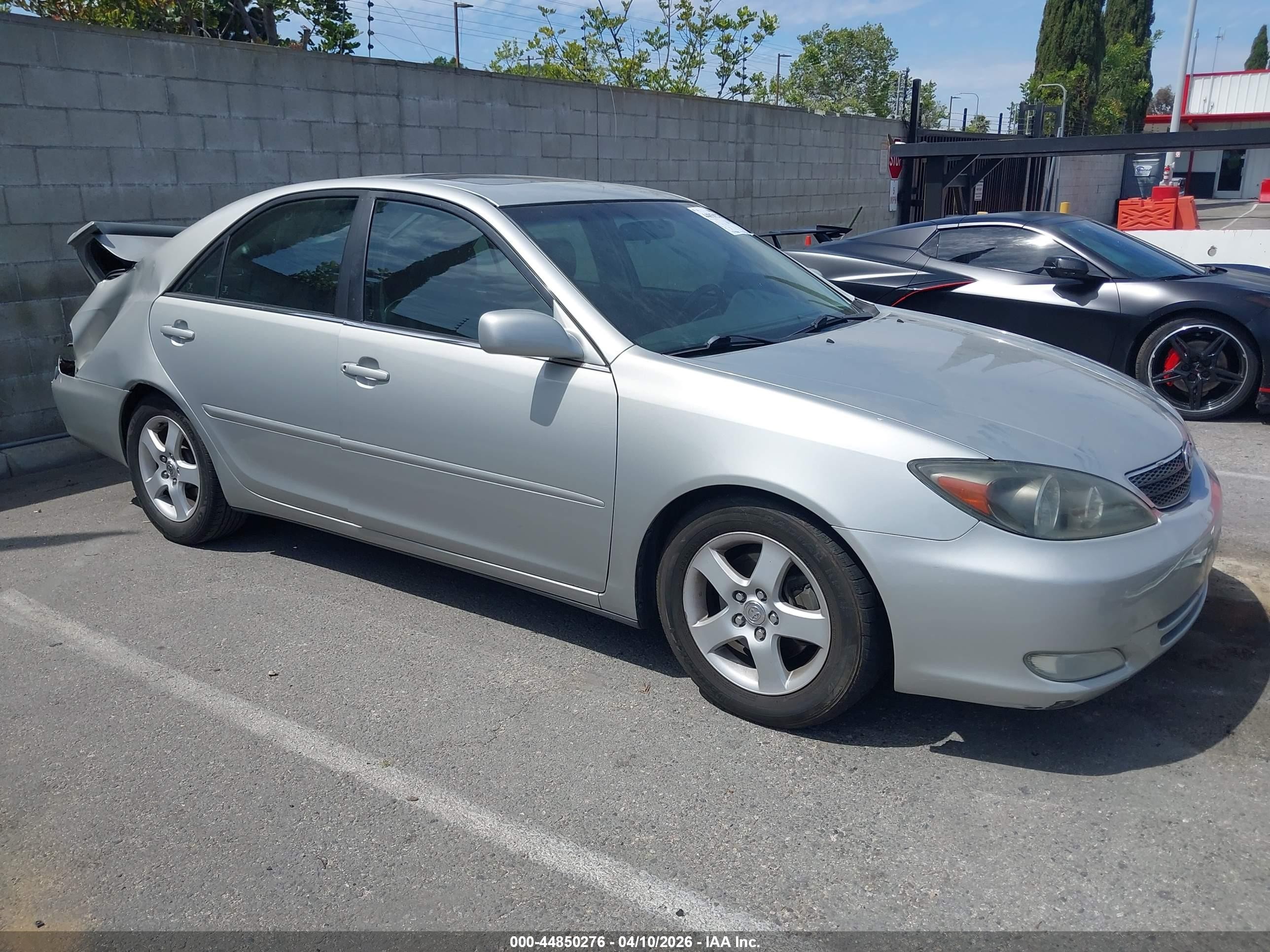 2002 Toyota Camry Se V6 Silver vin: 4T1BF30K32U505807