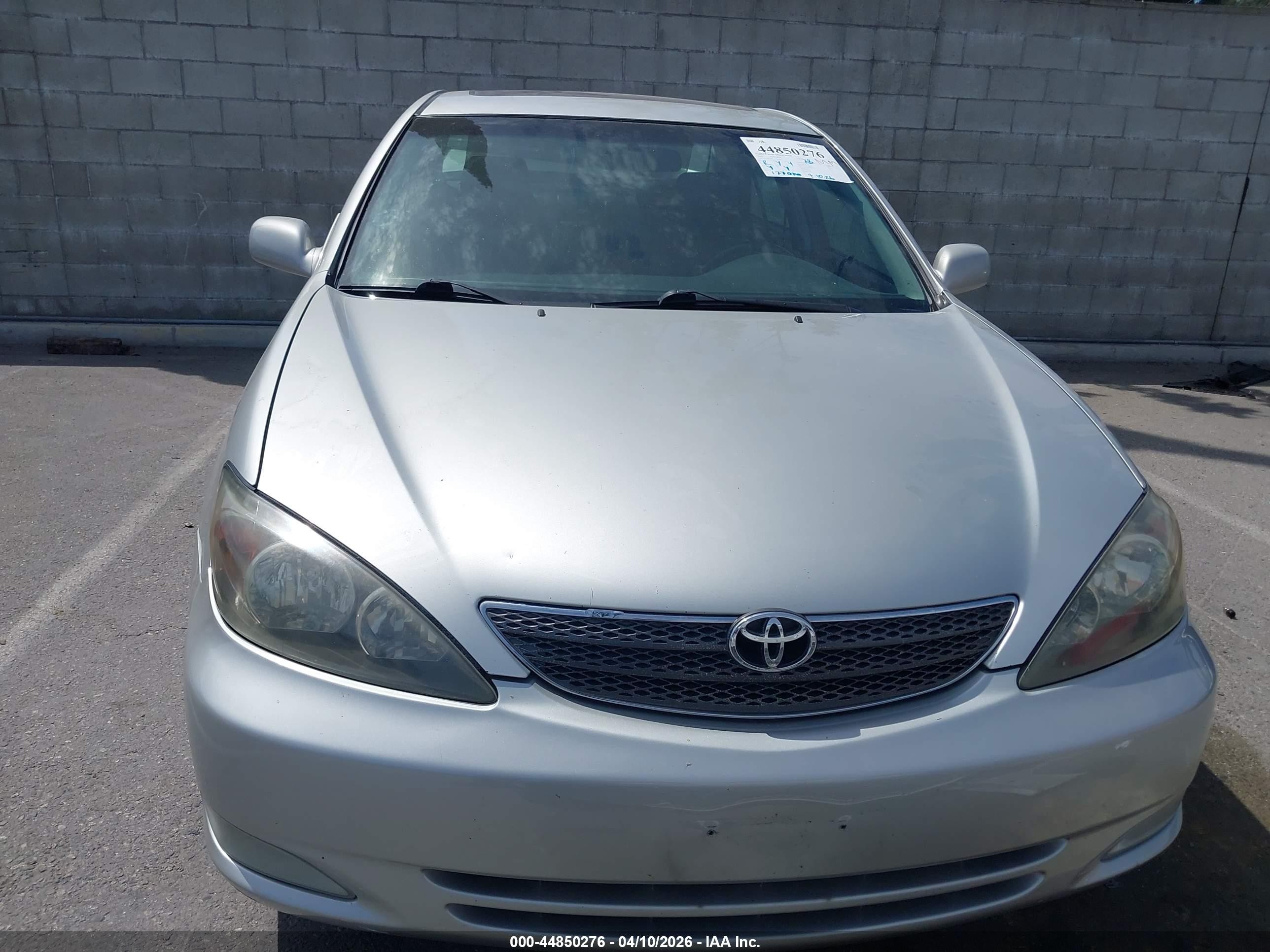 2002 Toyota Camry Se V6 Silver vin: 4T1BF30K32U505807