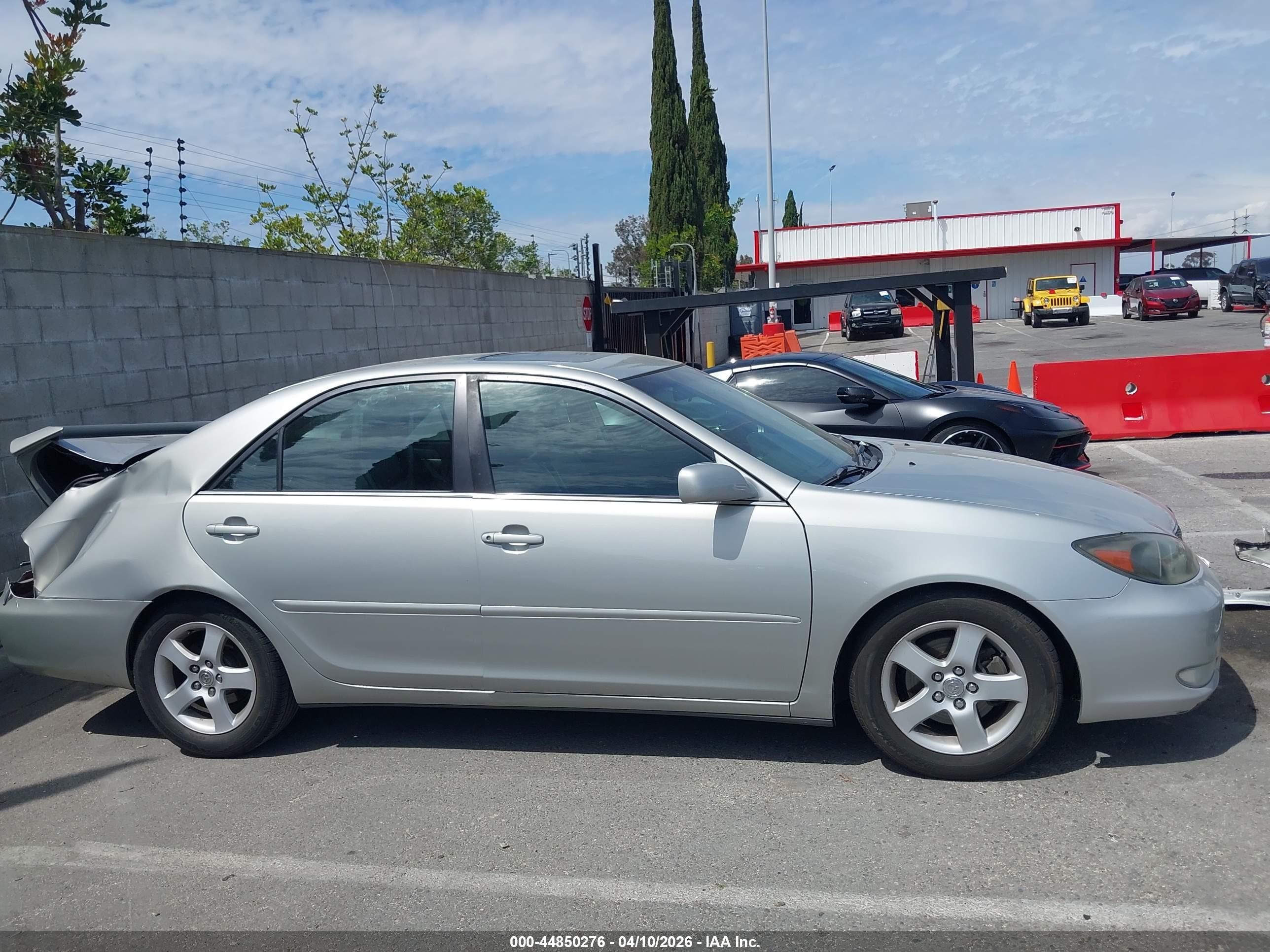 2002 Toyota Camry Se V6 Silver vin: 4T1BF30K32U505807