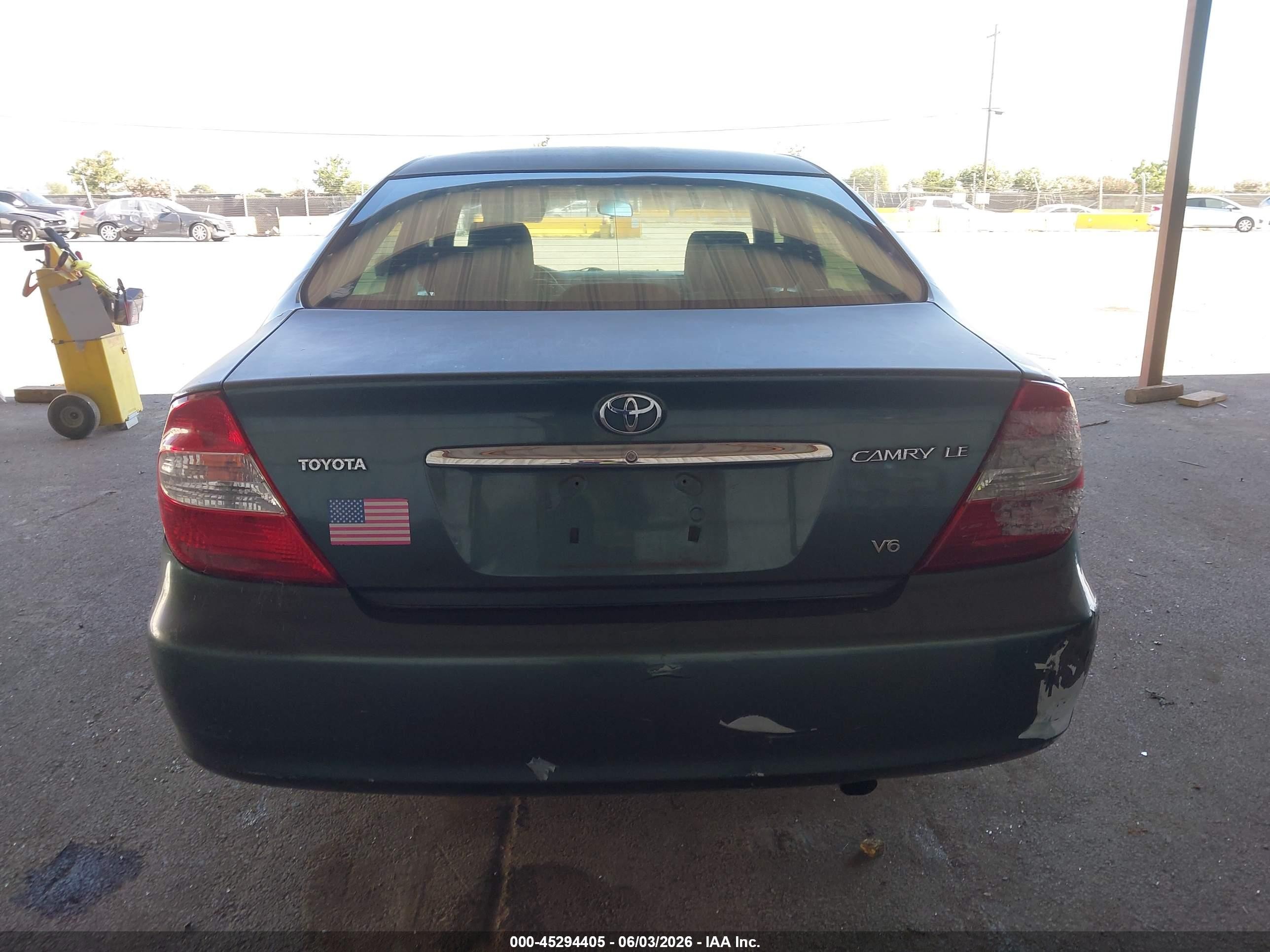 2003 Toyota Camry Le V6 Green vin: 4T1BF30K33U553065