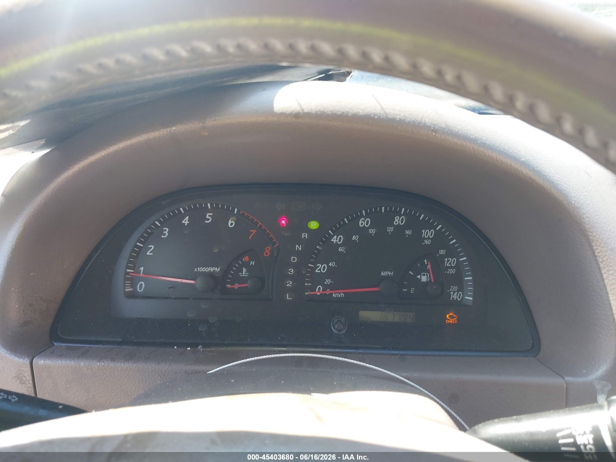 2003 Toyota Camry Xle V6 Brown vin: 4T1BF30K33U554216