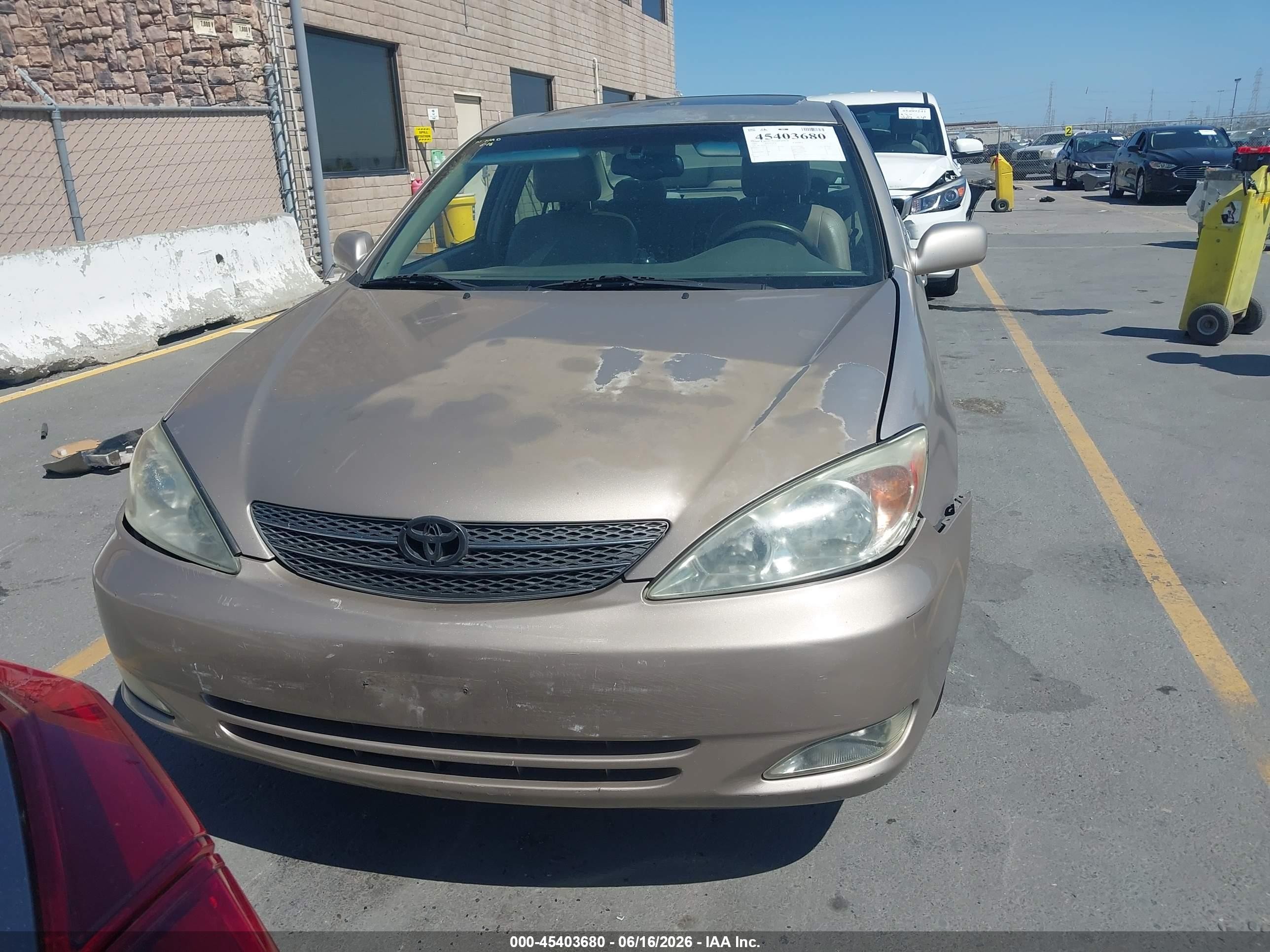 2003 Toyota Camry Xle V6 Brown vin: 4T1BF30K33U554216