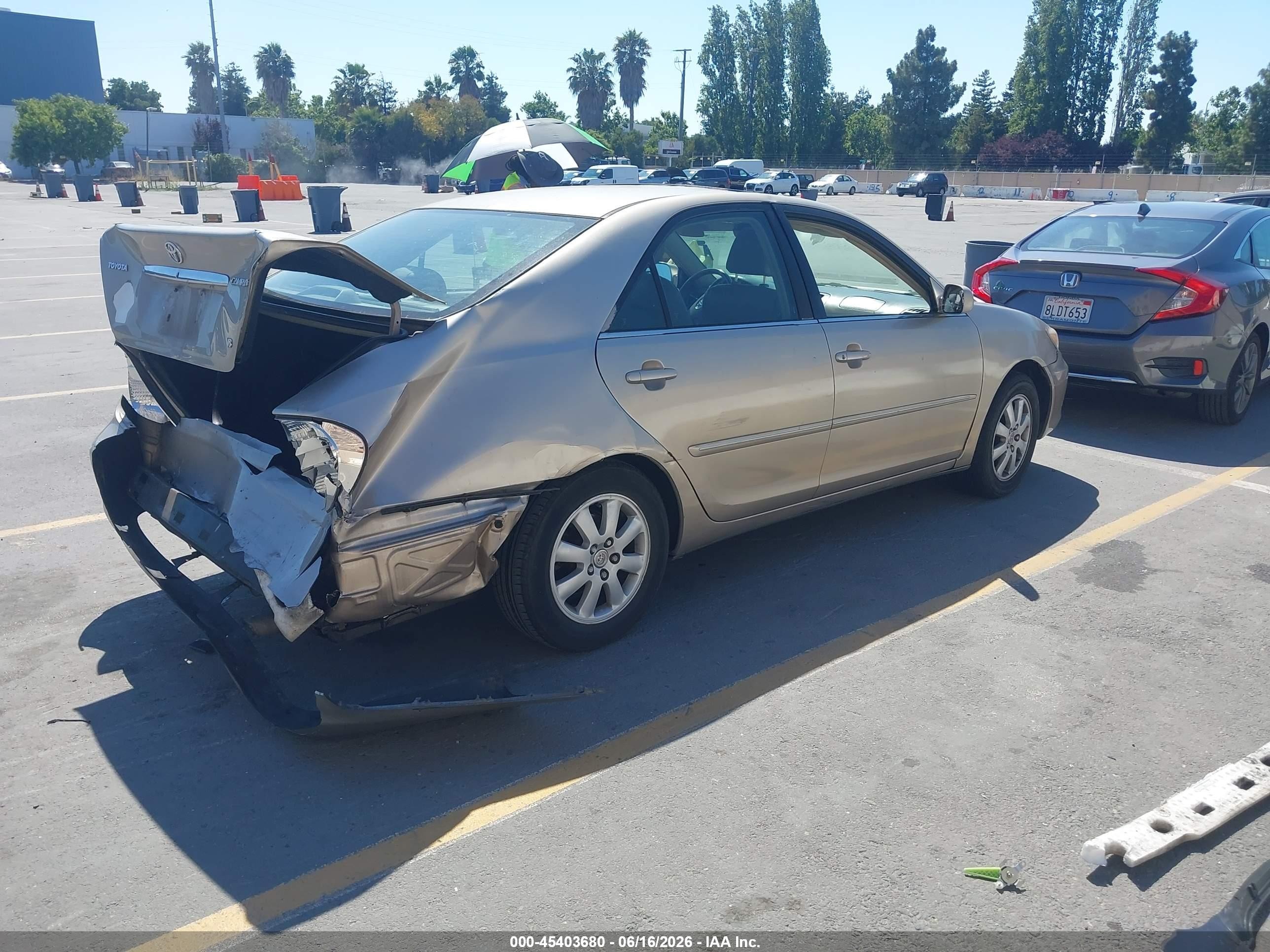 2003 Toyota Camry Xle V6 Brown vin: 4T1BF30K33U554216