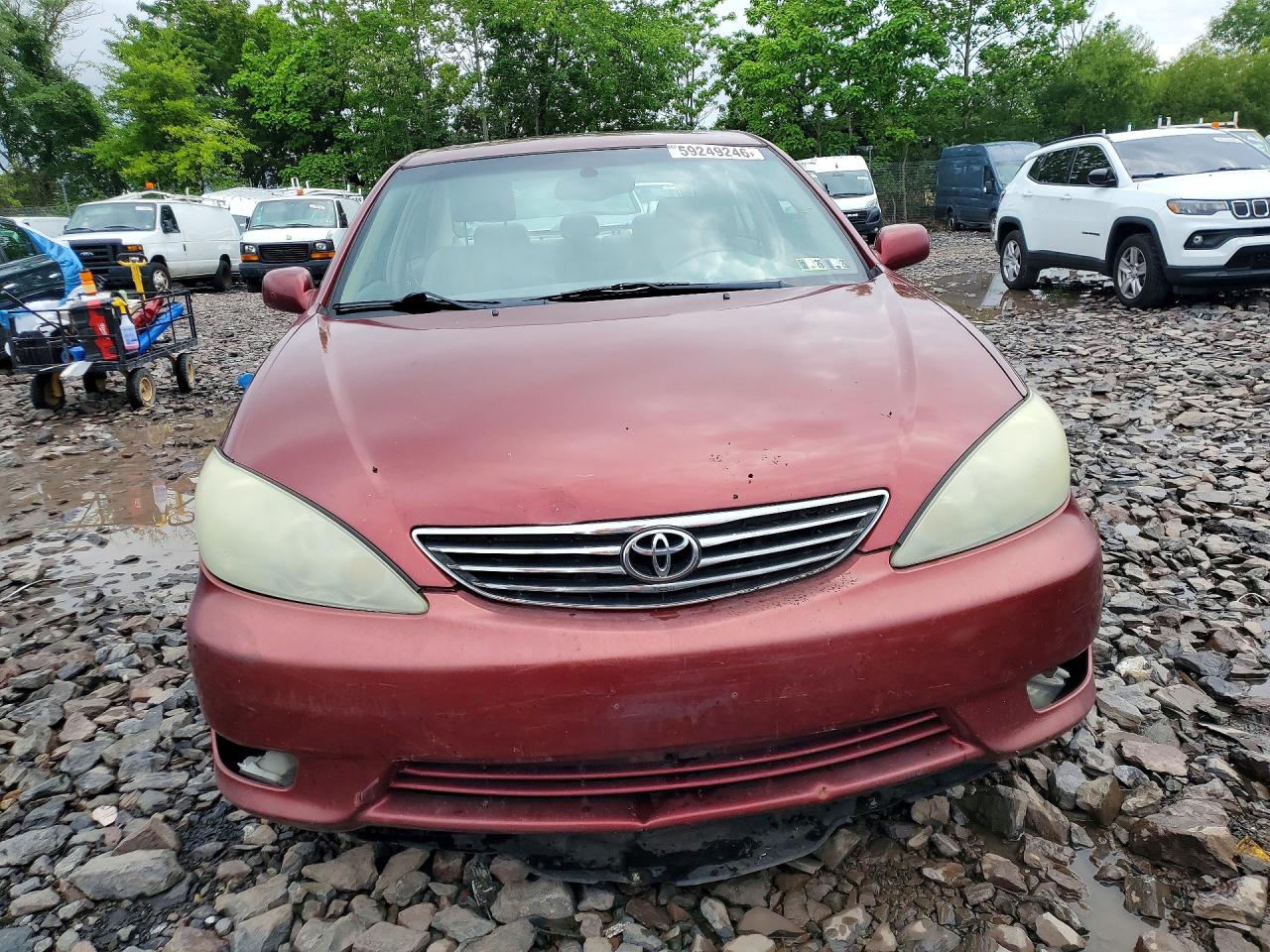 2005 Toyota Camry Xle V6 Red vin: 4T1BF30K35U087897
