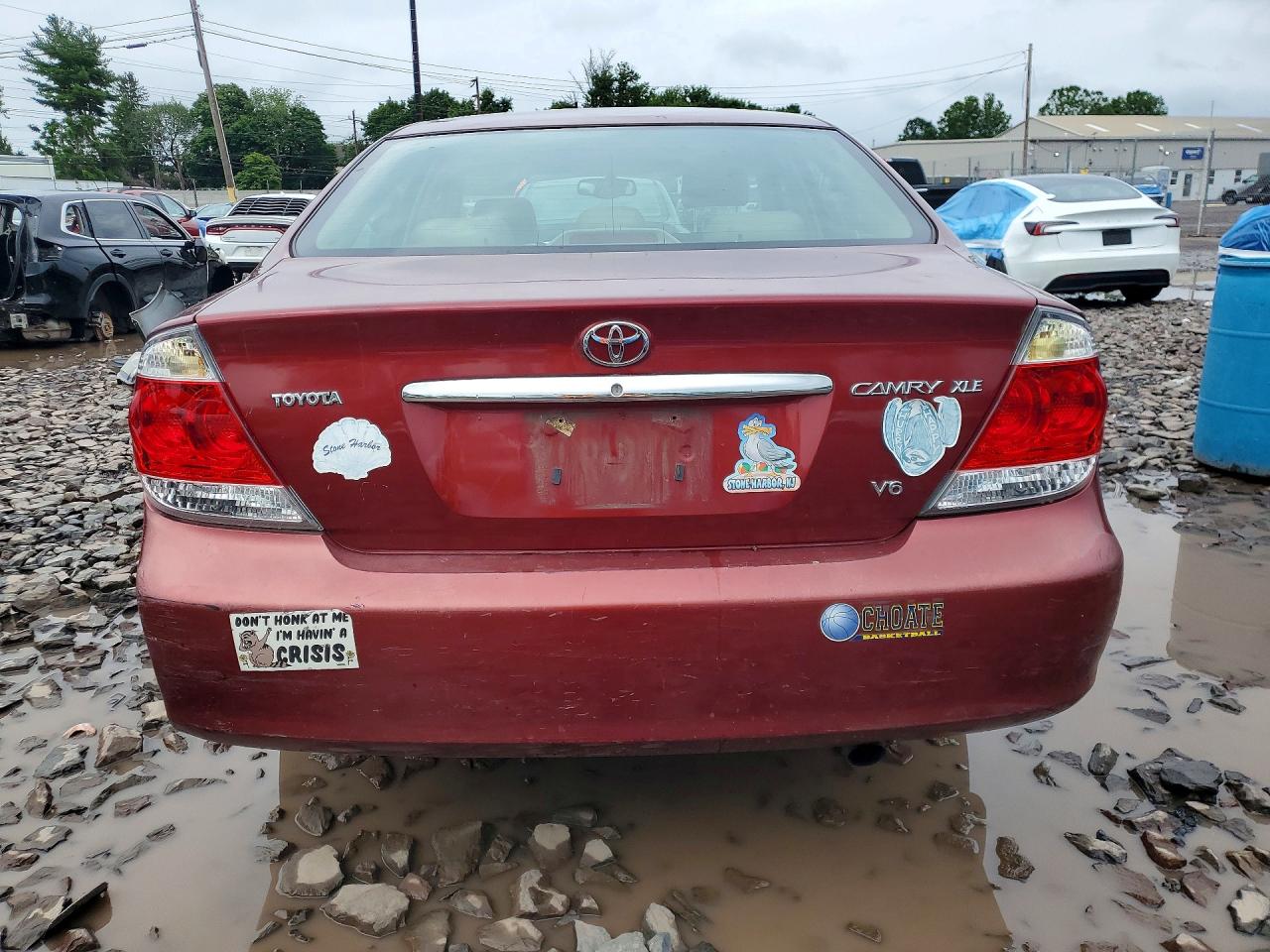 2005 Toyota Camry Xle V6 Red vin: 4T1BF30K35U087897