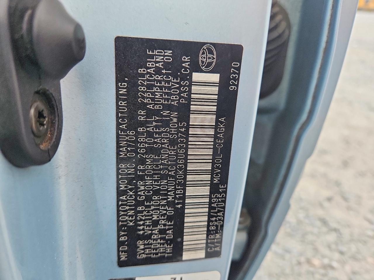 2006 Toyota Camry Xle V6 Синий vin: 4T1BF30K36U633745