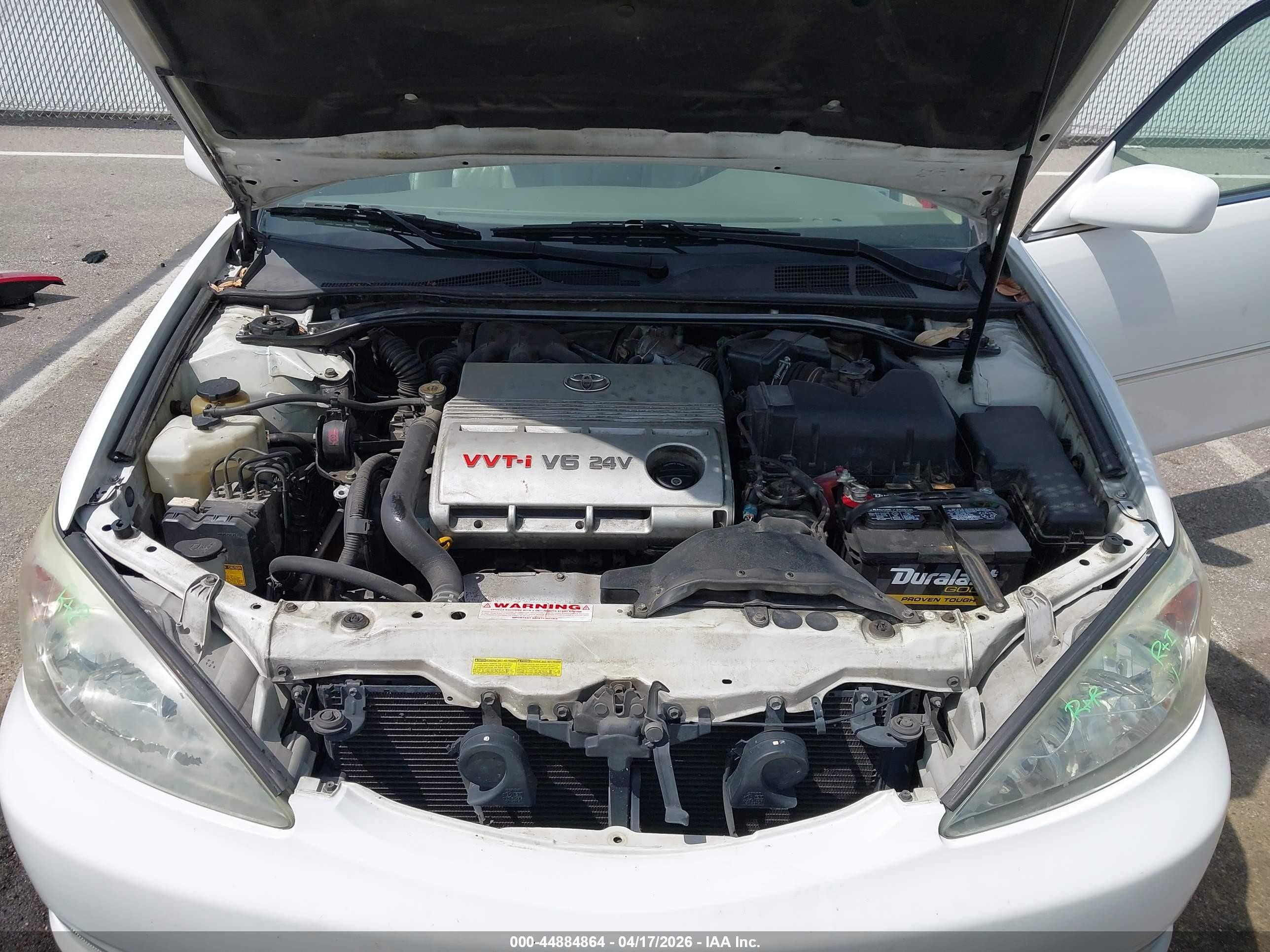2004 Toyota Camry Xle V6 White vin: 4T1BF30K44U063333