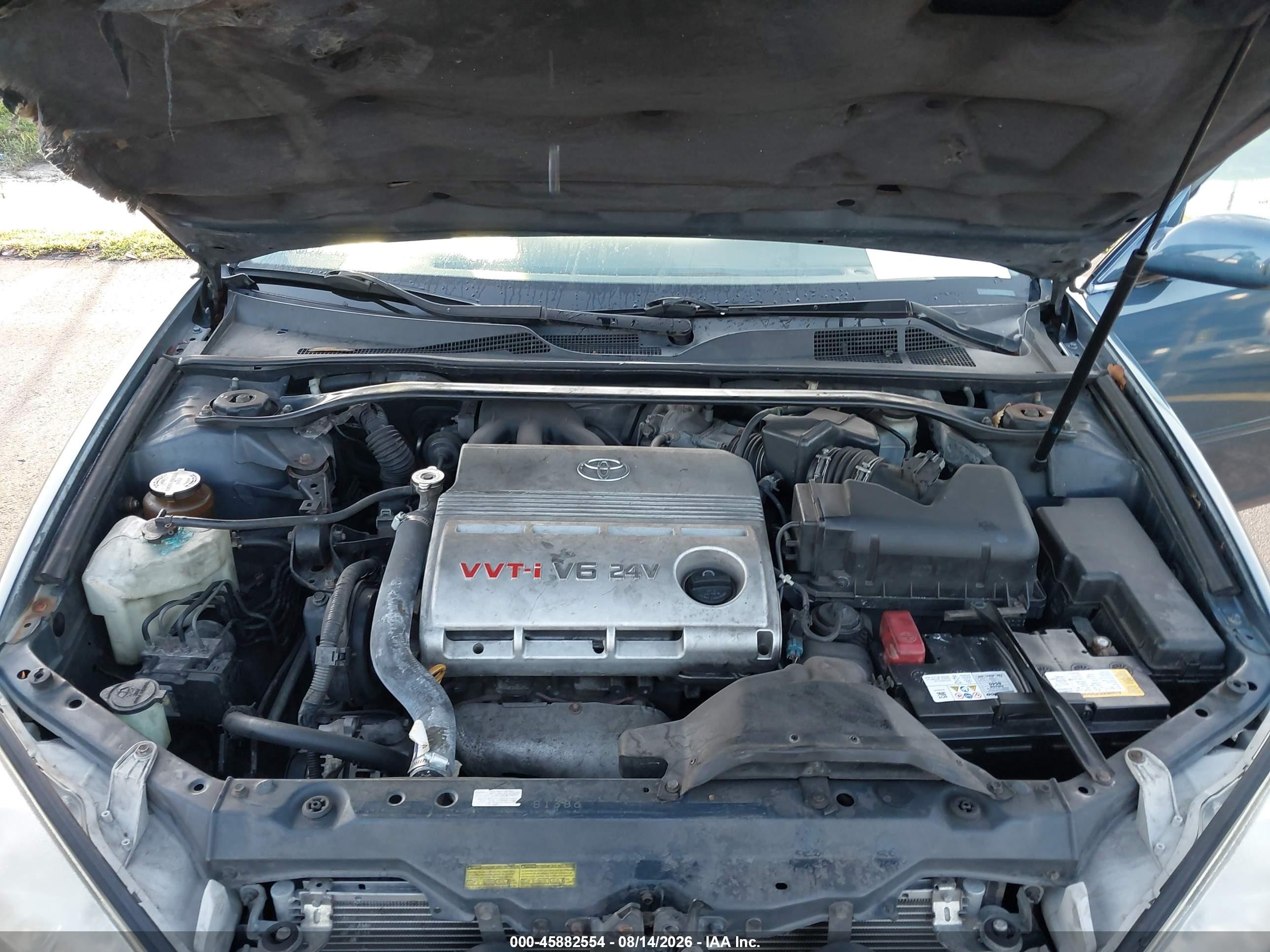 2004 Toyota Camry Le V6 Blue vin: 4T1BF30K44U570376