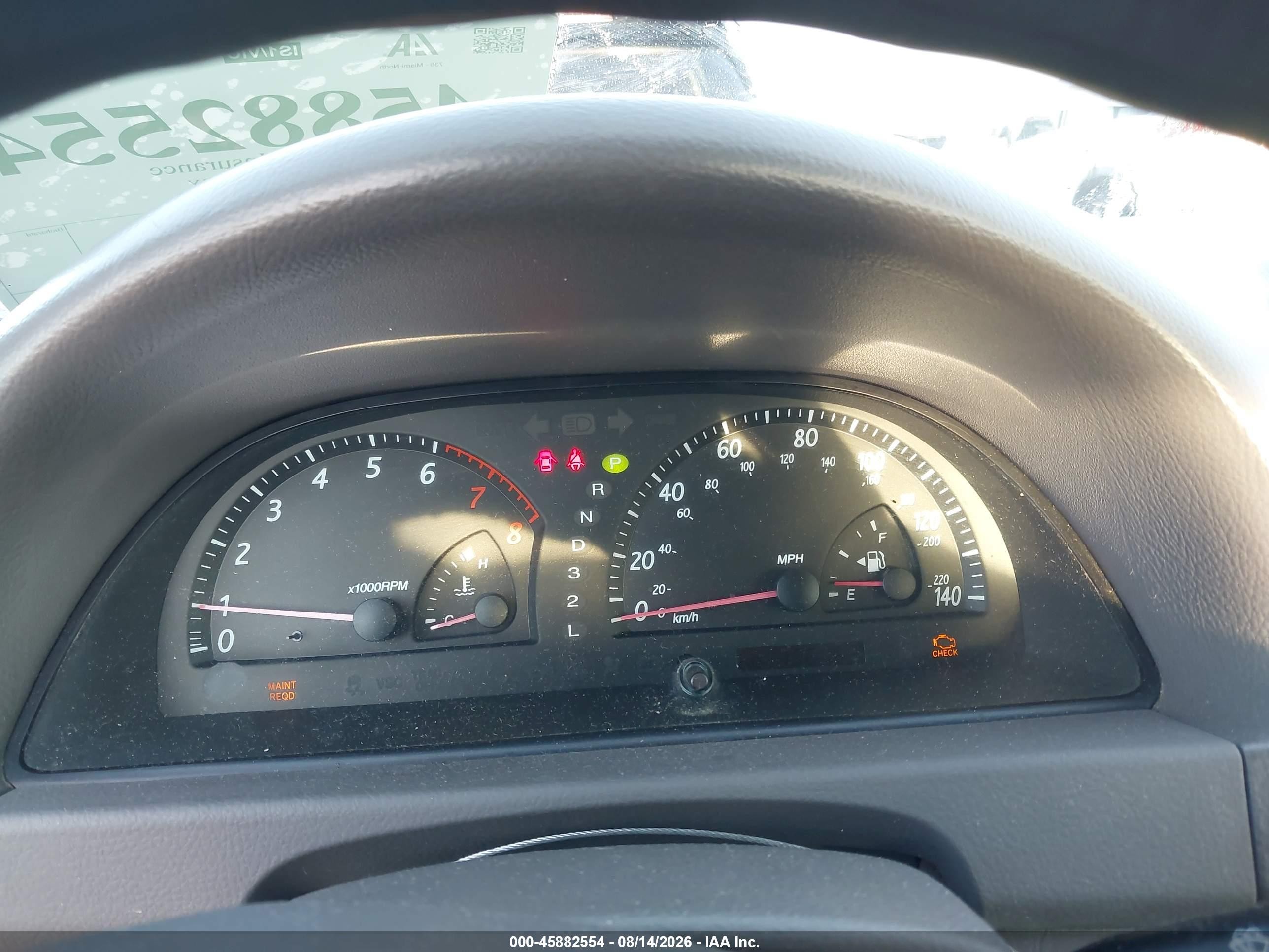2004 Toyota Camry Le V6 Blue vin: 4T1BF30K44U570376