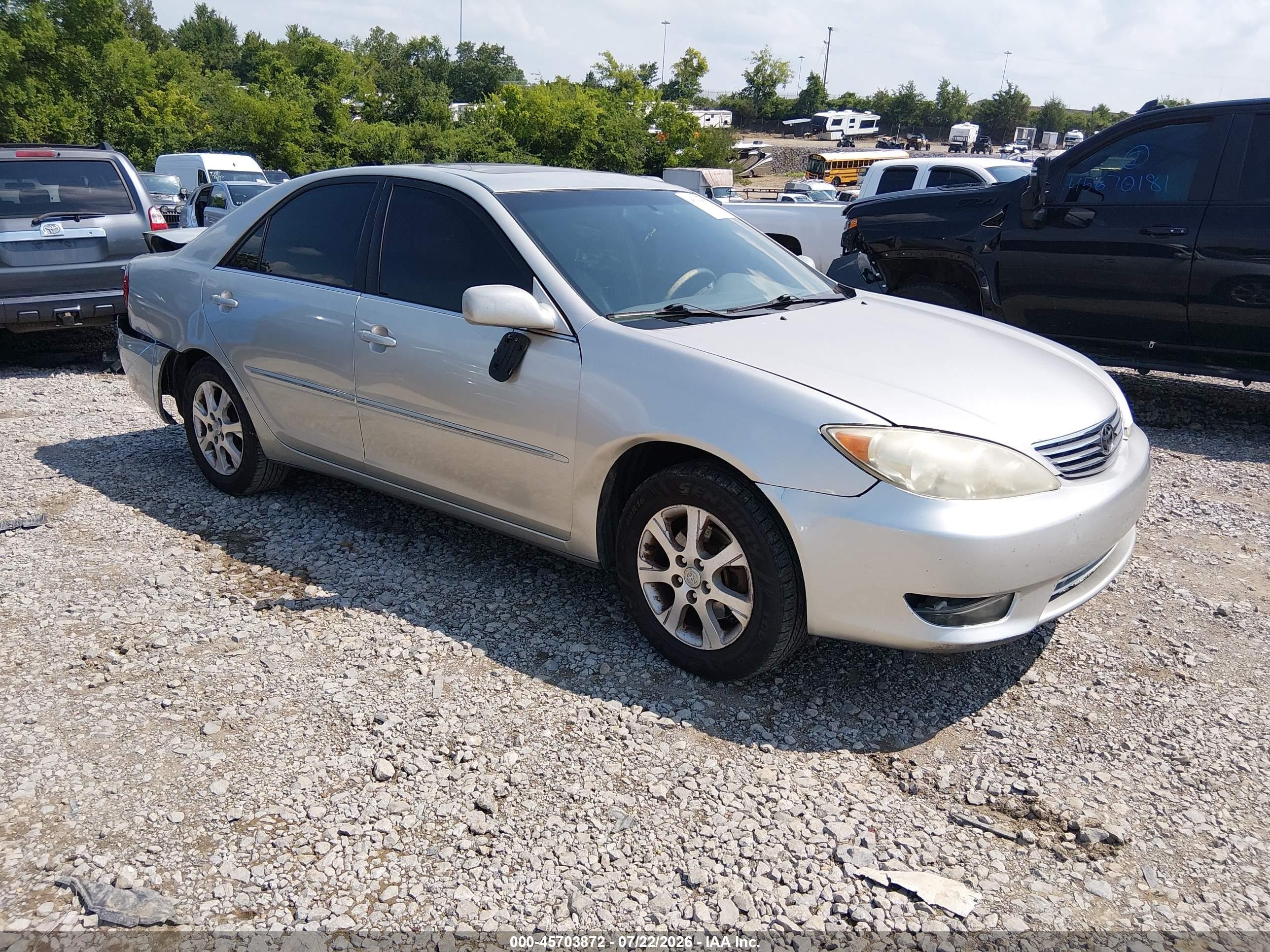 2005 Toyota Camry Xle V6 Silver vin: 4T1BF30K45U086175