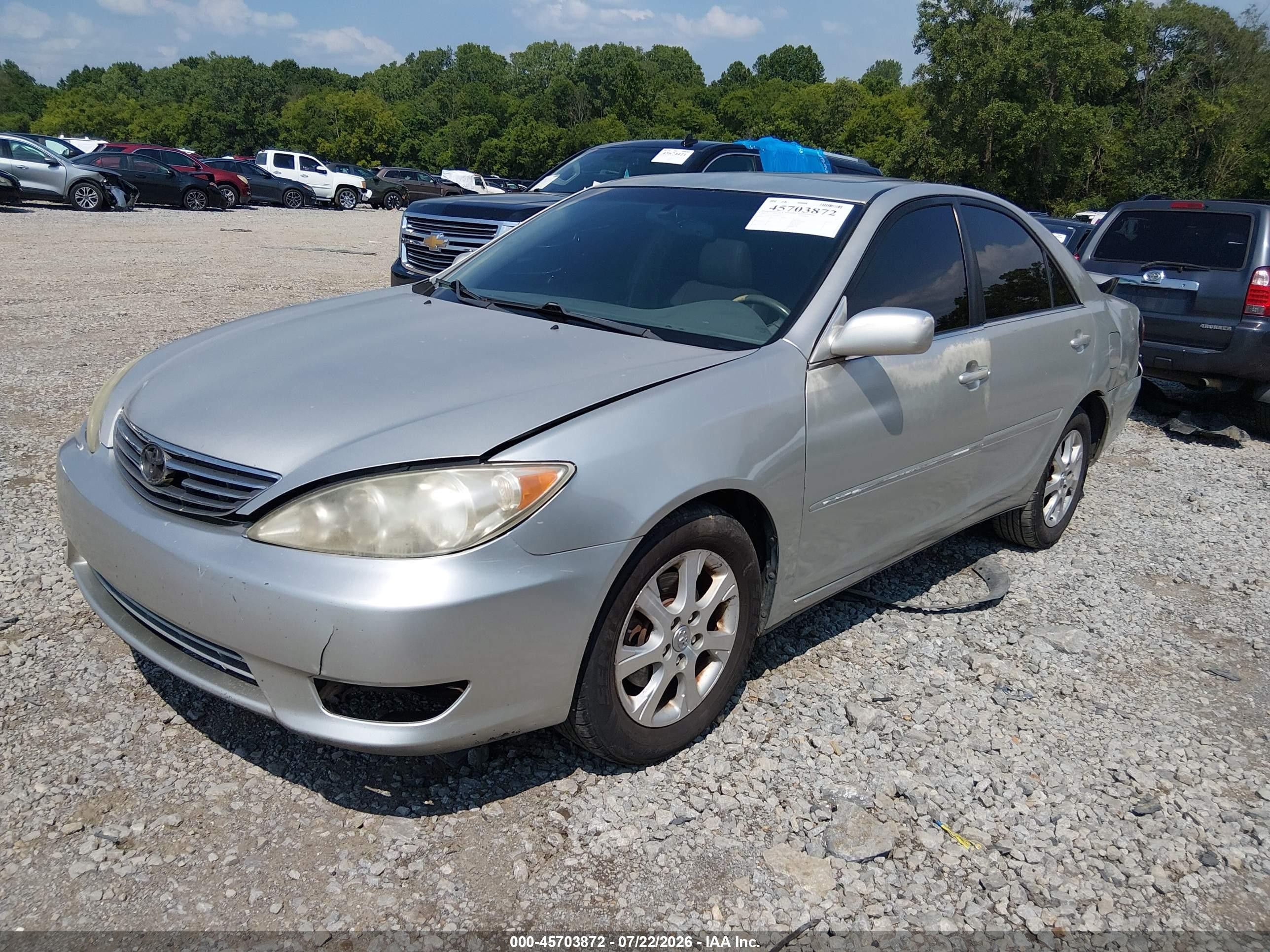 2005 Toyota Camry Xle V6 Silver vin: 4T1BF30K45U086175