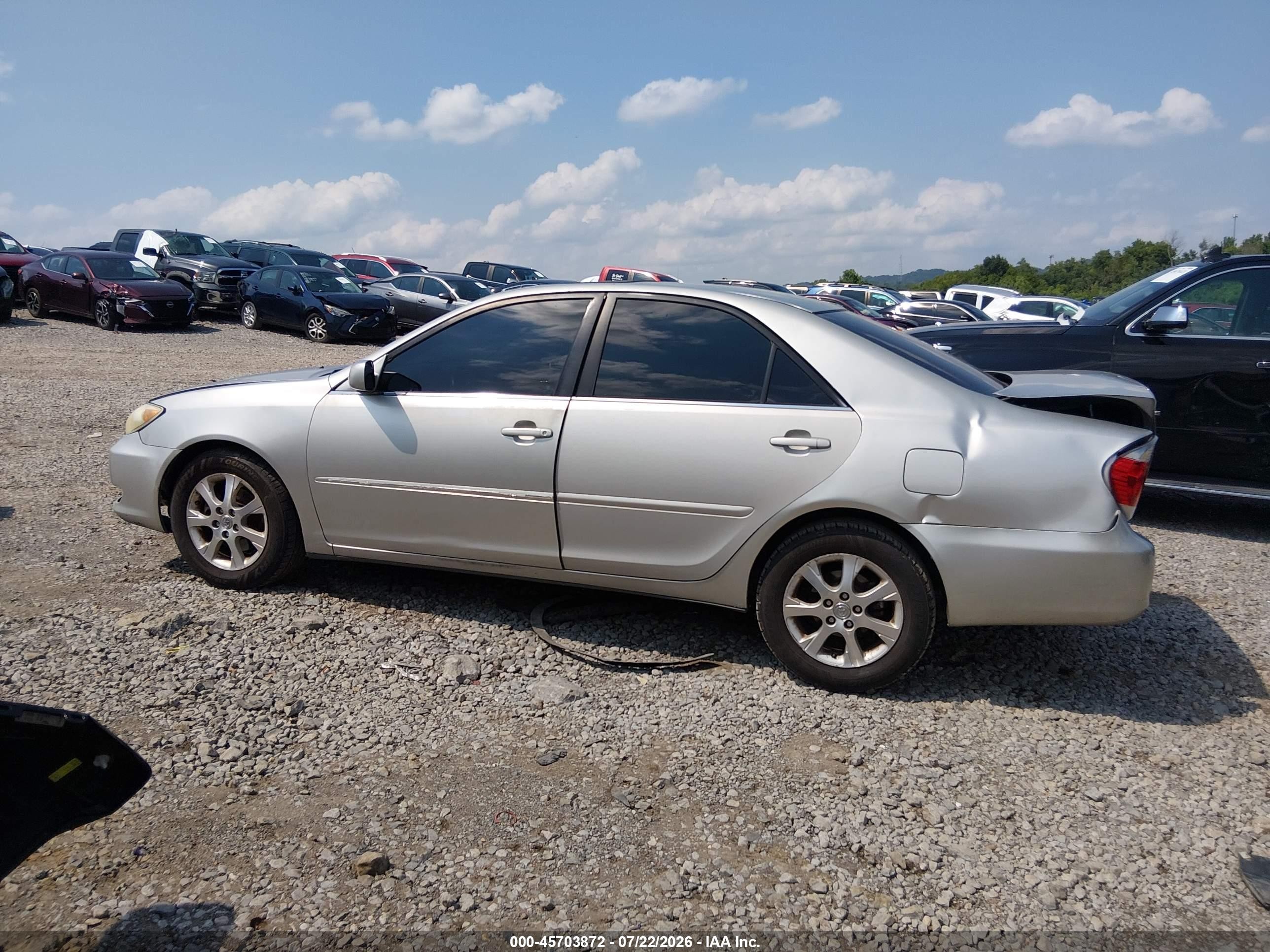 2005 Toyota Camry Xle V6 Silver vin: 4T1BF30K45U086175