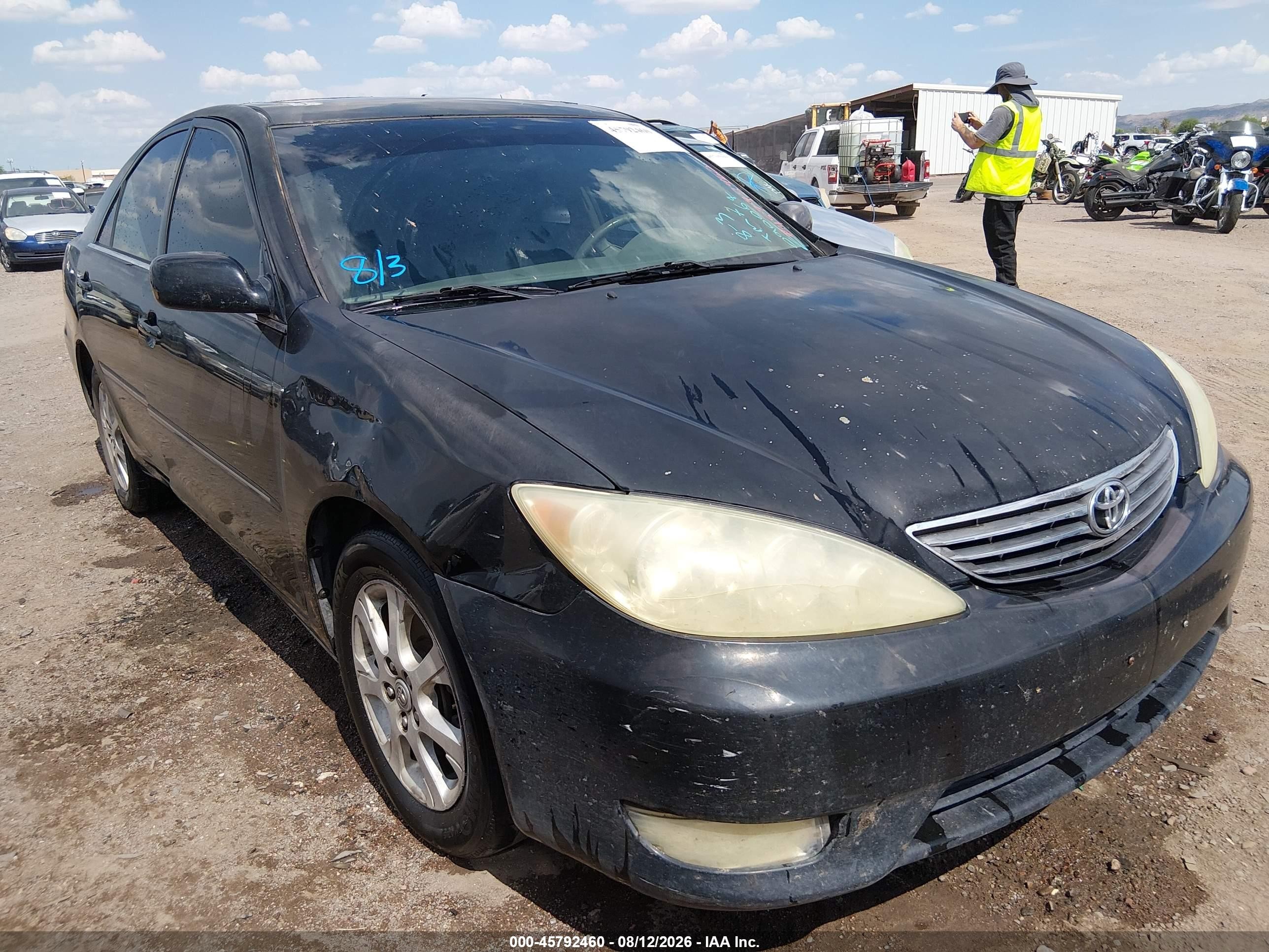 2005 Toyota Camry Xle V6 Black vin: 4T1BF30K45U090064