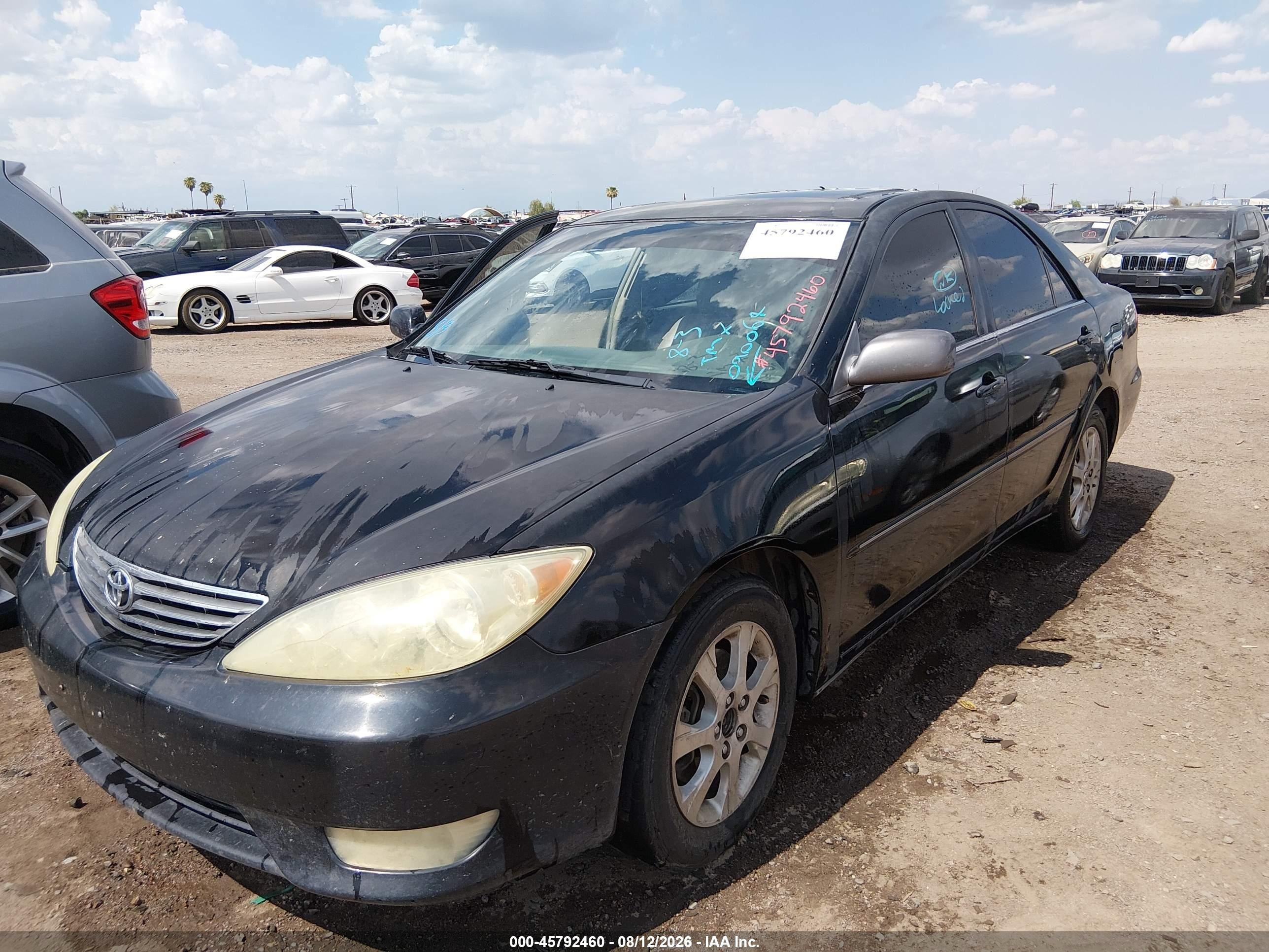 2005 Toyota Camry Xle V6 Black vin: 4T1BF30K45U090064