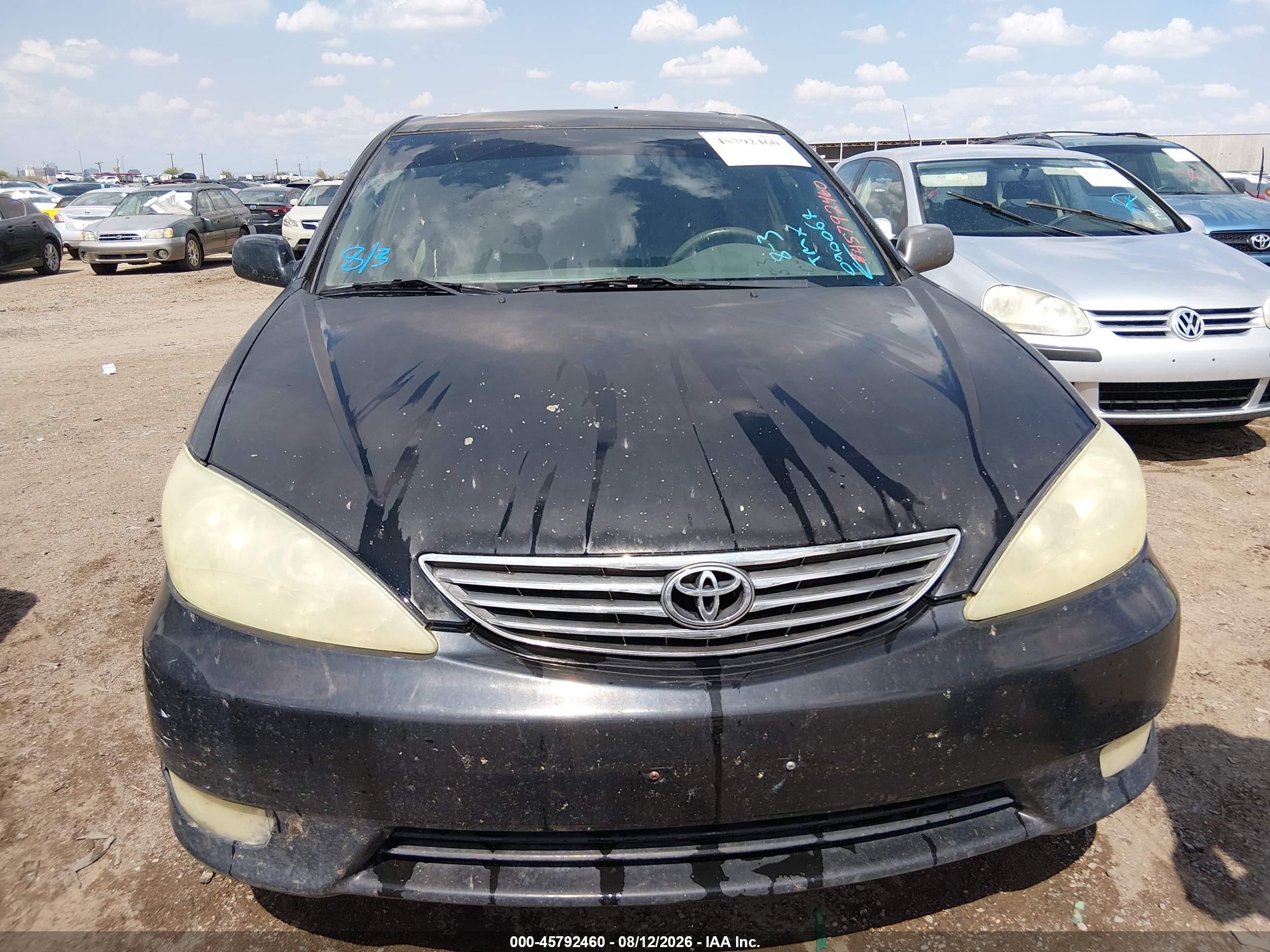 2005 Toyota Camry Xle V6 Black vin: 4T1BF30K45U090064