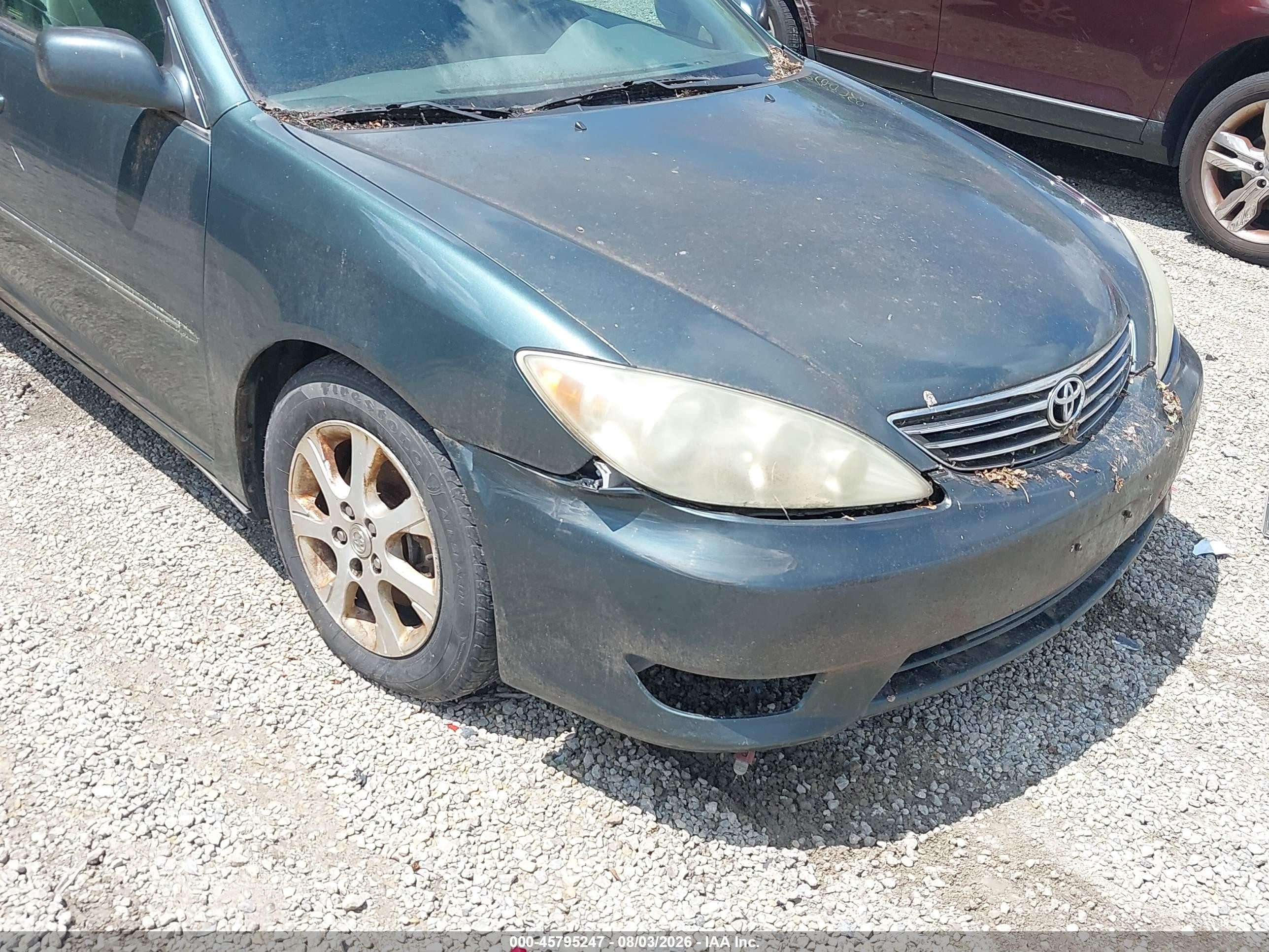 2005 Toyota Camry Xle V6 Зеленый vin: 4T1BF30K45U095216