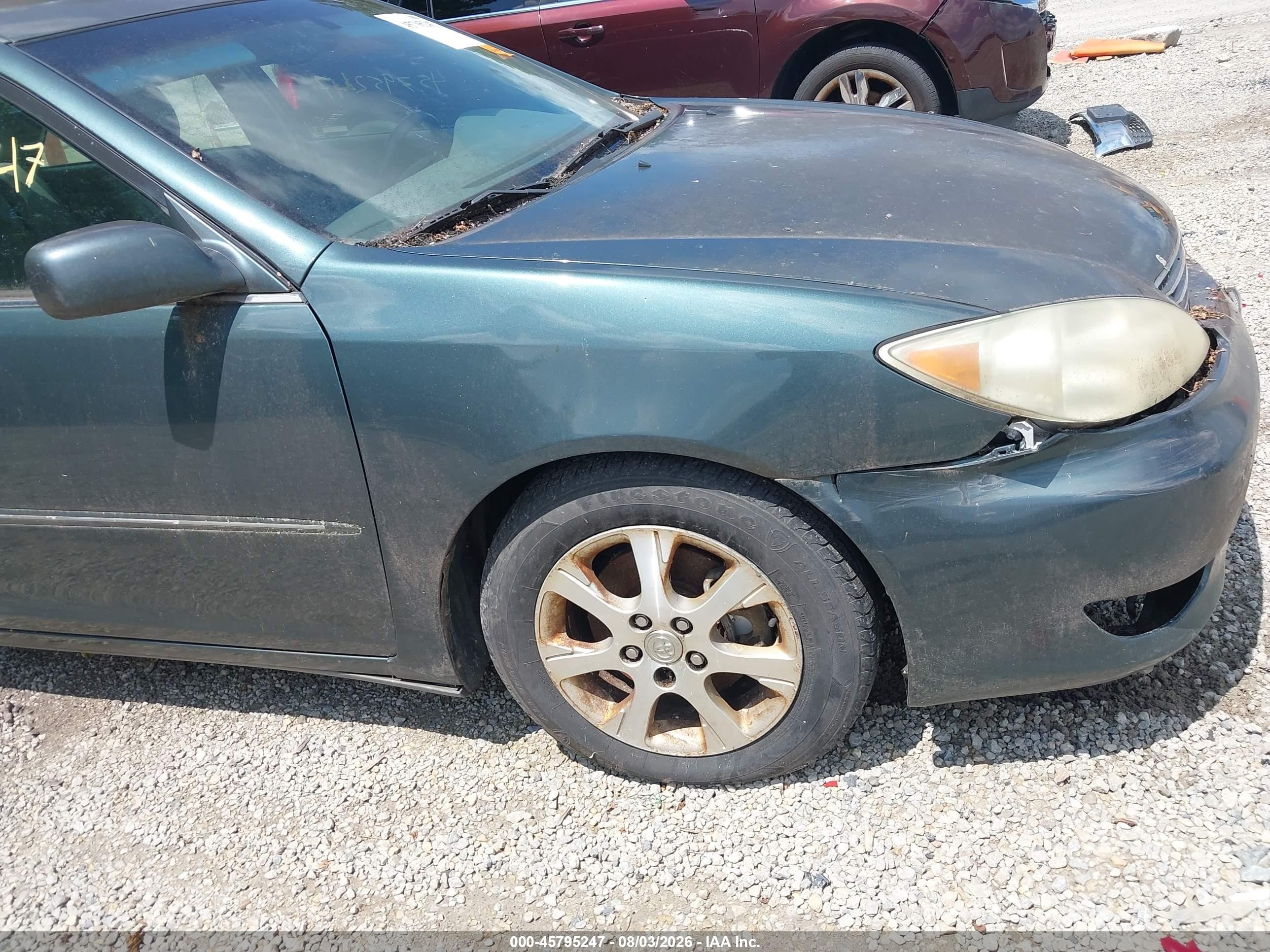 2005 Toyota Camry Xle V6 Зеленый vin: 4T1BF30K45U095216