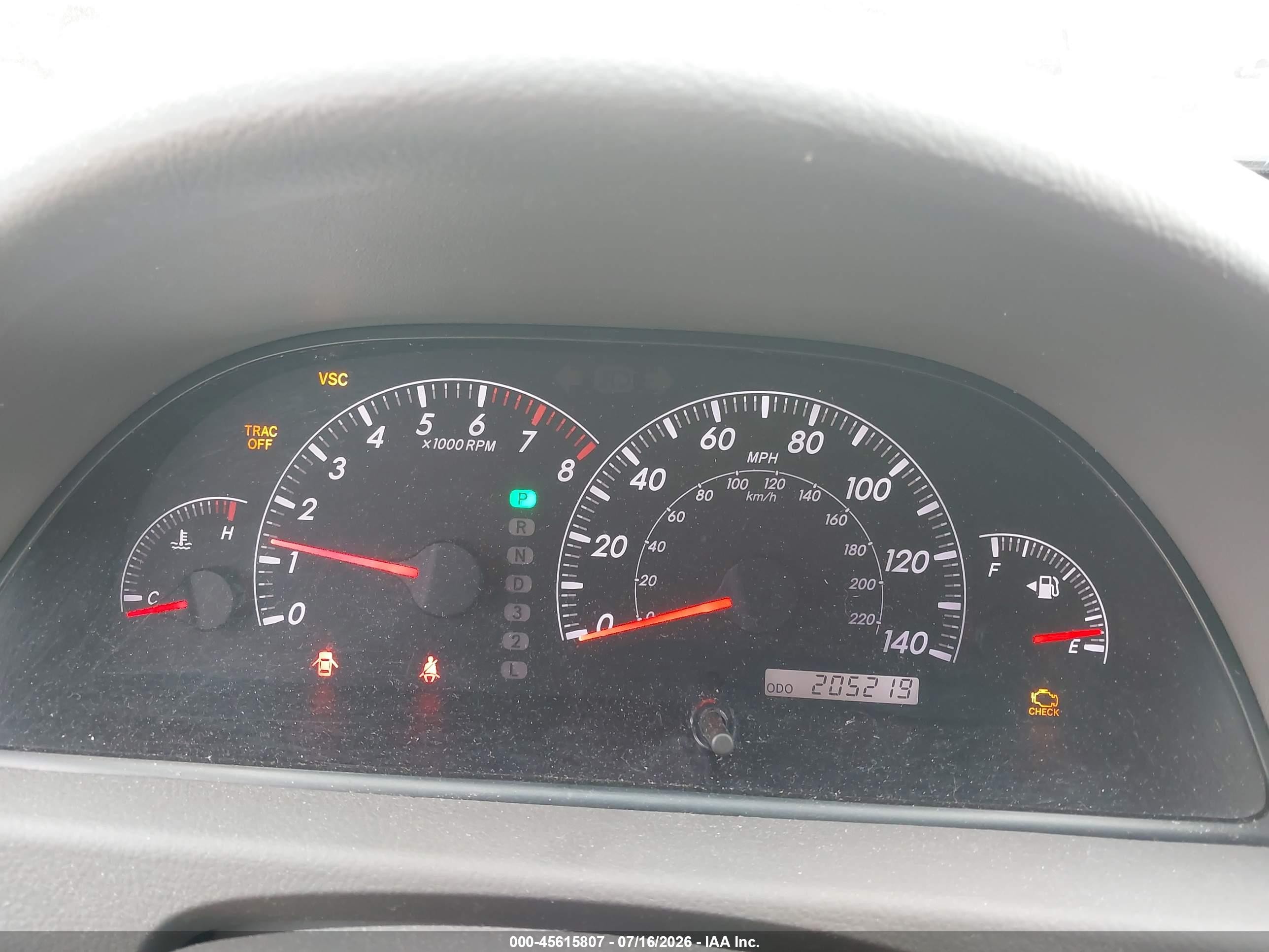 2005 Toyota Camry Xle V6 Серый vin: 4T1BF30K45U619075