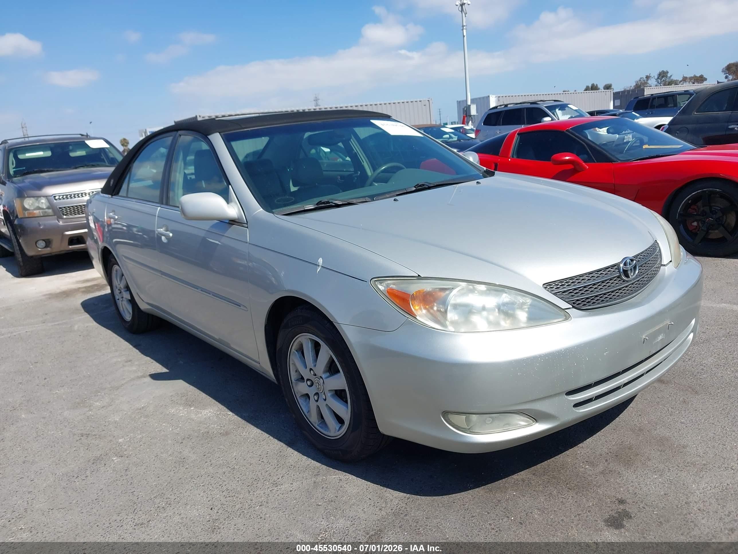 2003 Toyota Camry Xle V6 Серебряный vin: 4T1BF30K53U042683