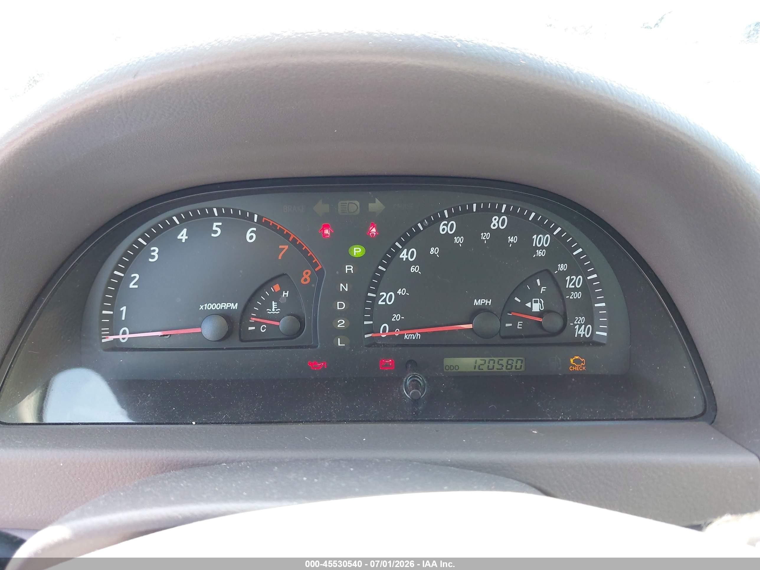 2003 Toyota Camry Xle V6 Серебряный vin: 4T1BF30K53U042683