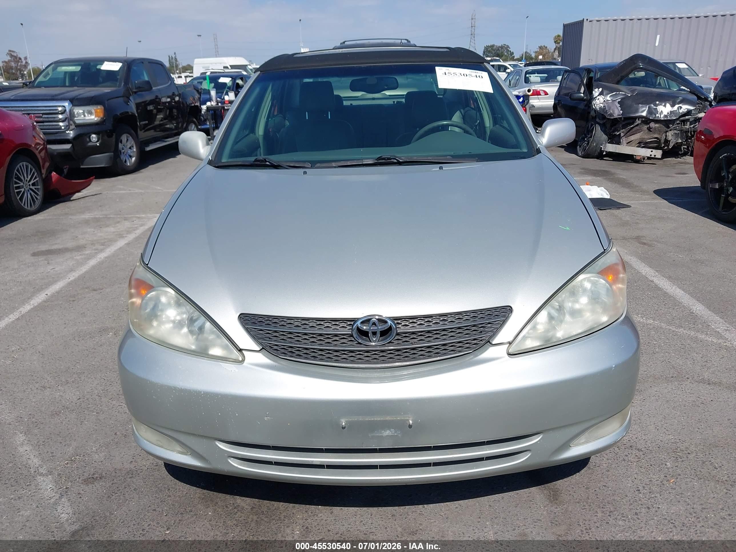 2003 Toyota Camry Xle V6 Серебряный vin: 4T1BF30K53U042683
