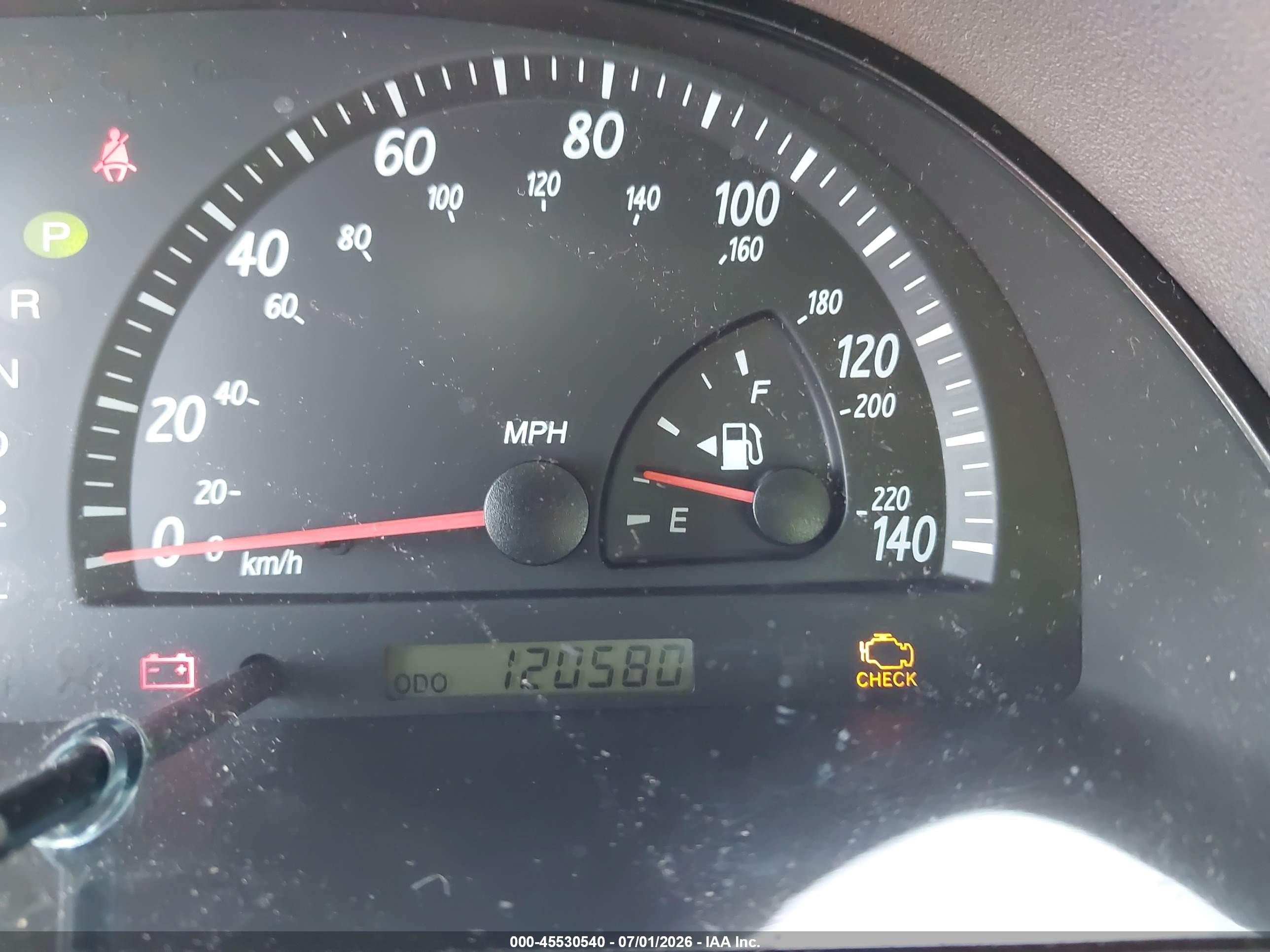 2003 Toyota Camry Xle V6 Серебряный vin: 4T1BF30K53U042683