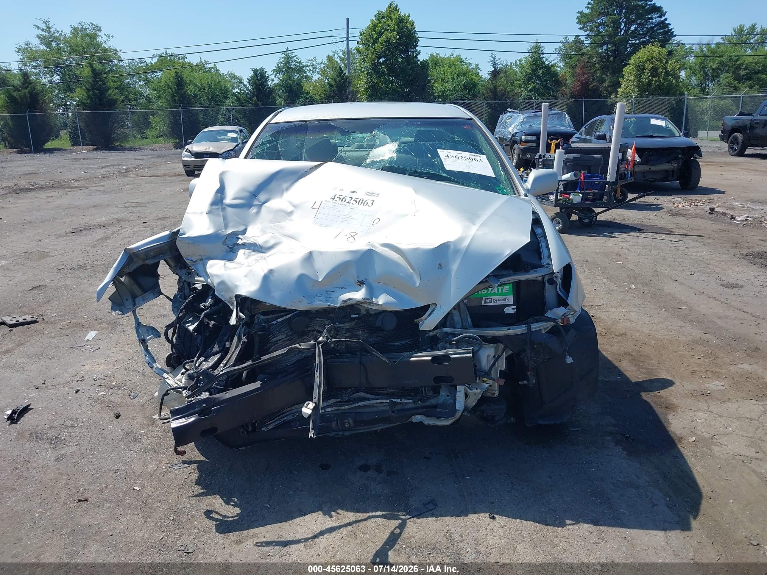 2003 Toyota Camry Le V6 Silver vin: 4T1BF30K53U042778