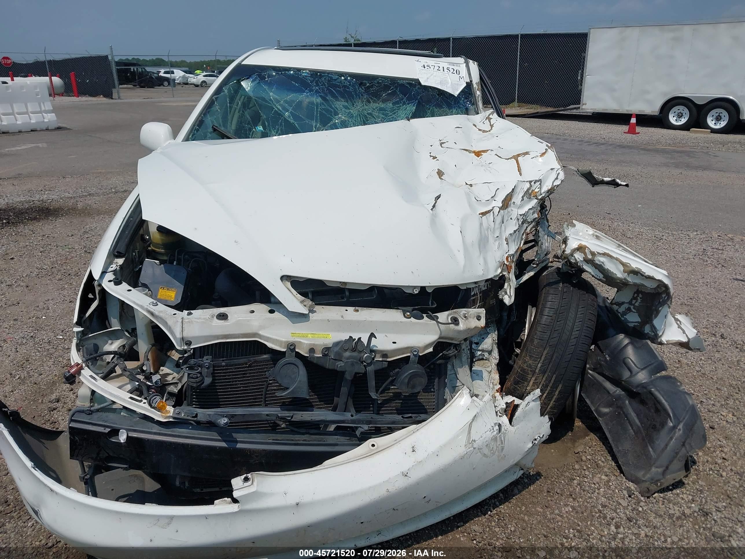 2005 Toyota Camry Xle V6 White vin: 4T1BF30K55U096956