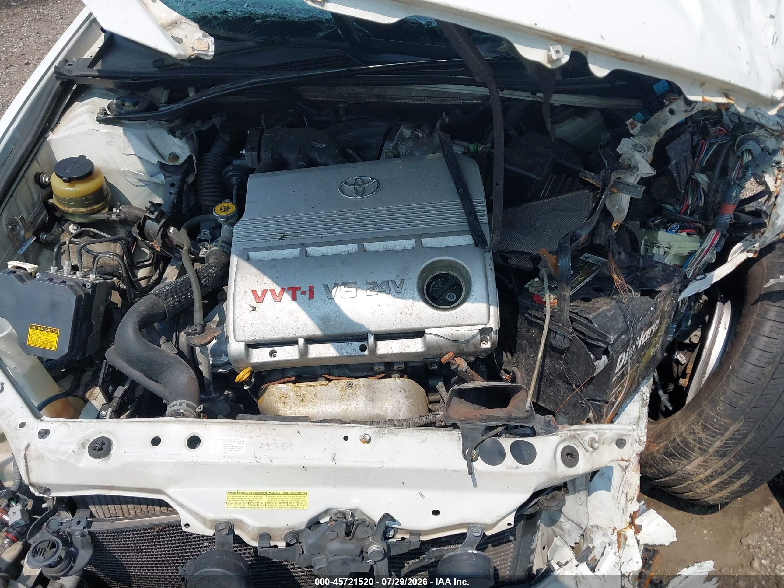 2005 Toyota Camry Xle V6 White vin: 4T1BF30K55U096956