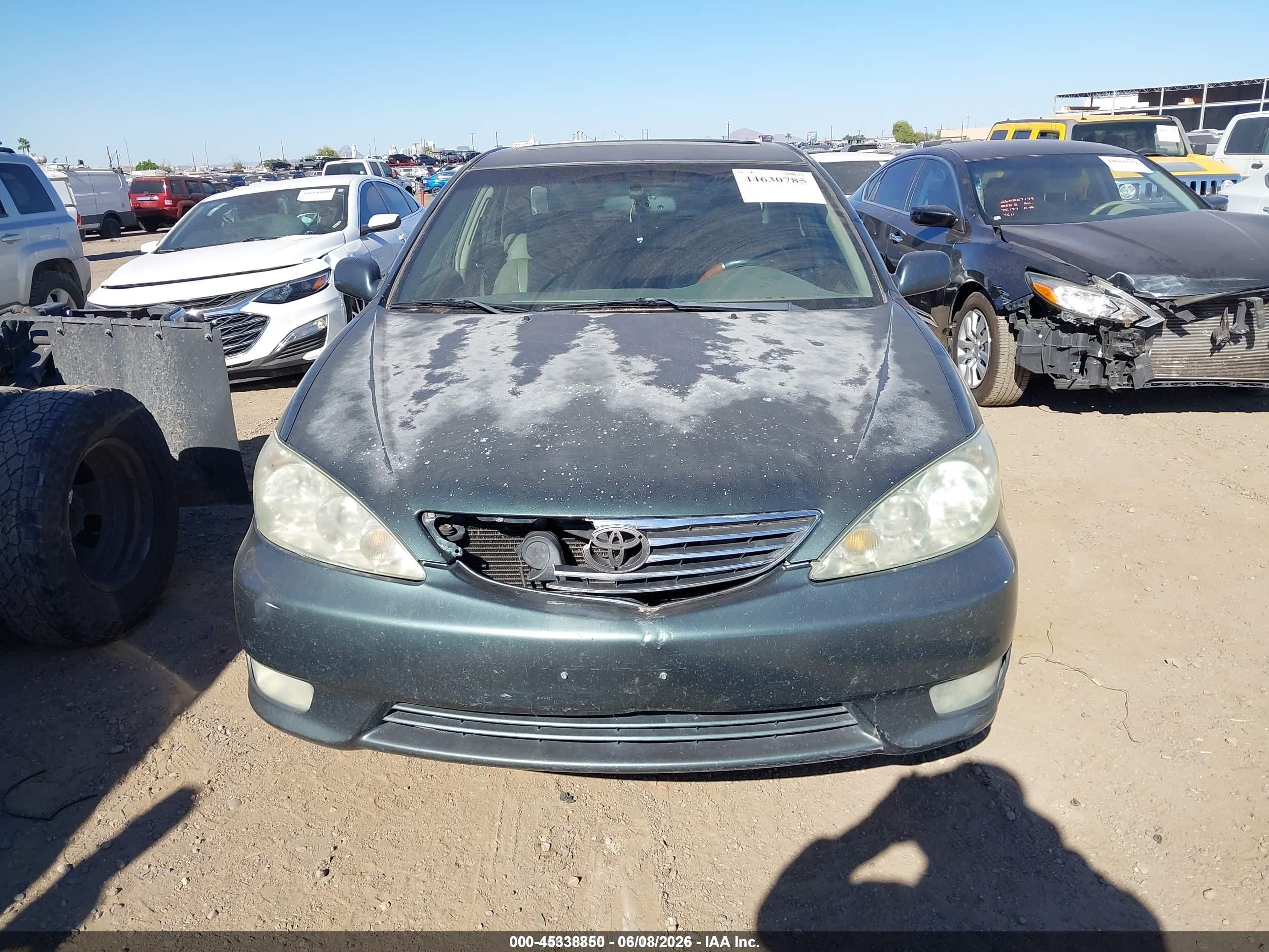 2005 Toyota Camry Xle V6 Green vin: 4T1BF30K55U099324