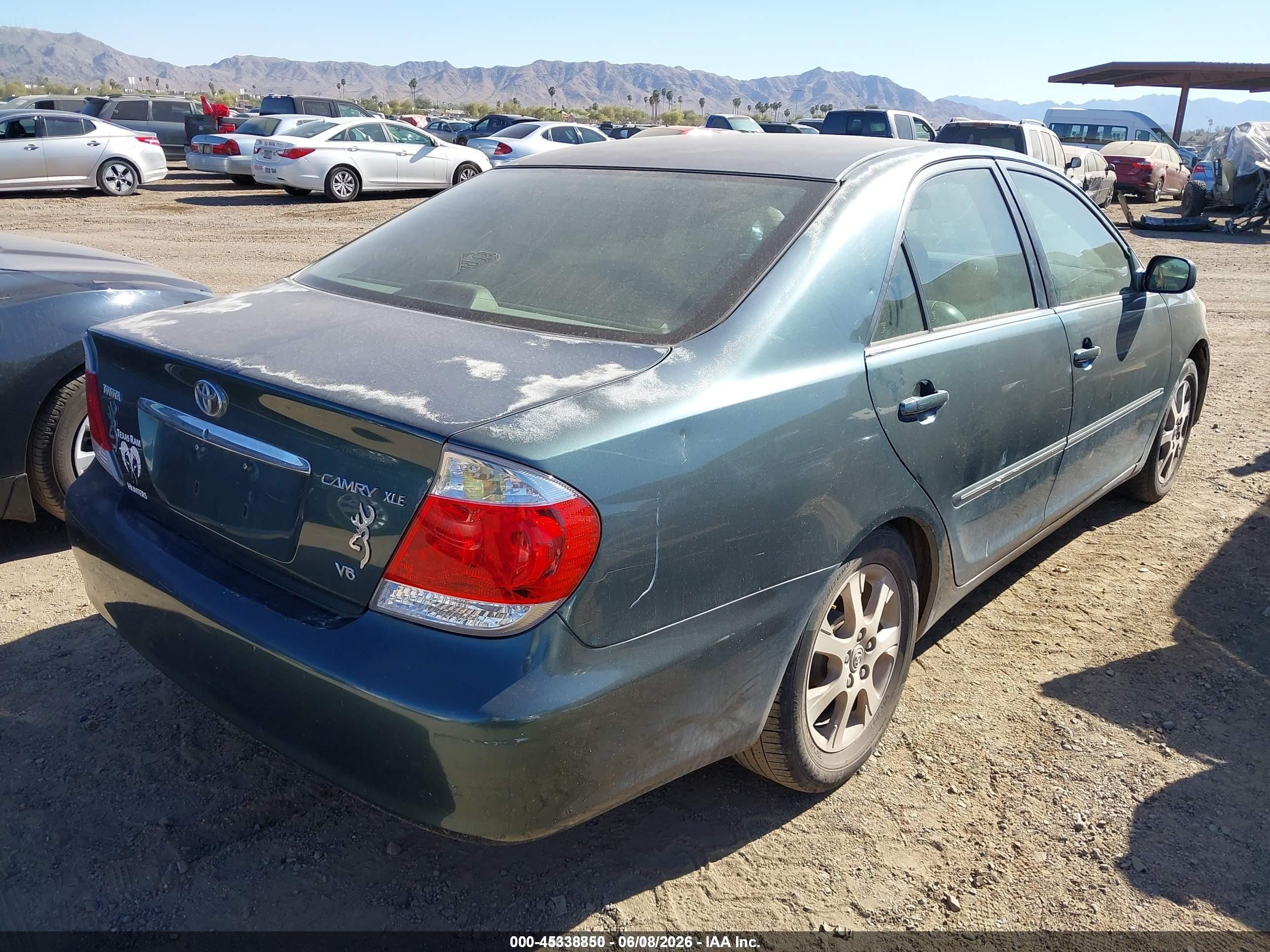 2005 Toyota Camry Xle V6 Green vin: 4T1BF30K55U099324