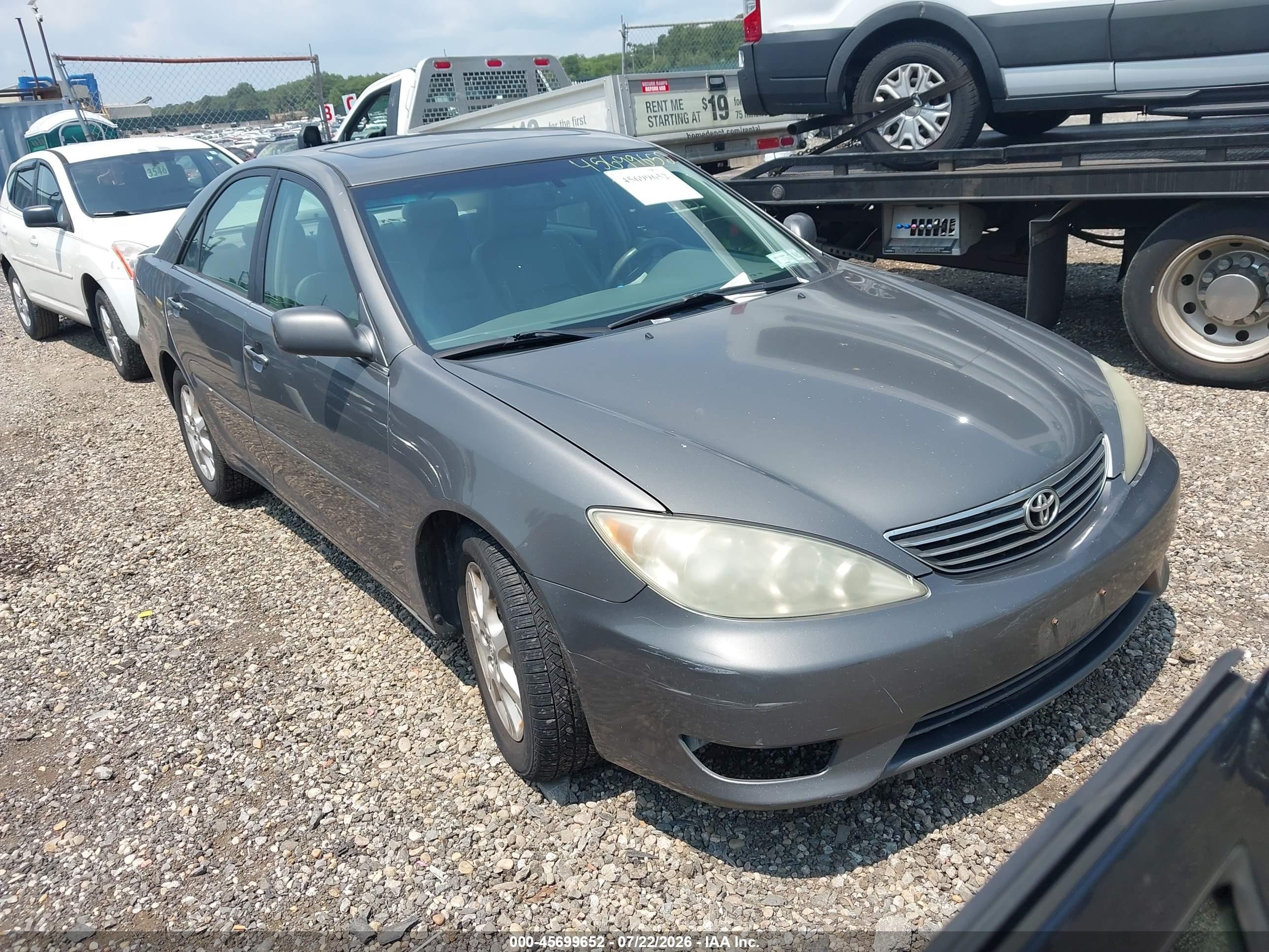 2006 Toyota Camry Xle V6 Gray vin: 4T1BF30K56U632838