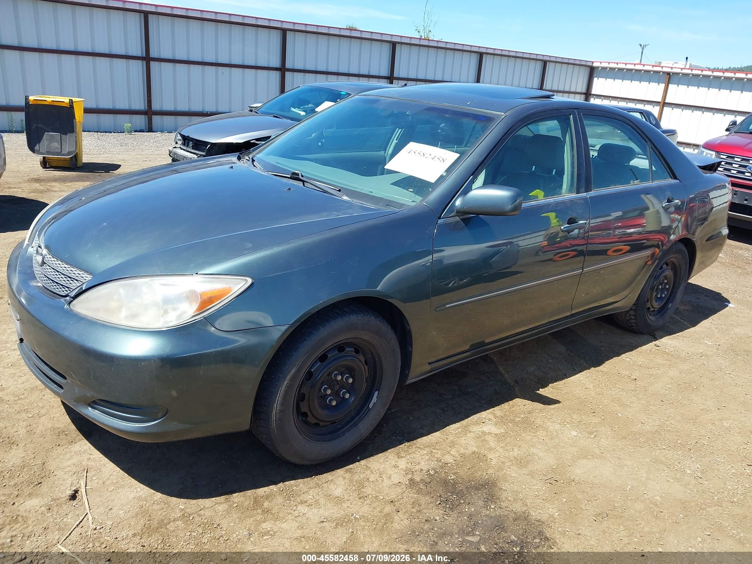2002 Toyota Camry Xle Gray vin: 4T1BF30K62U521175