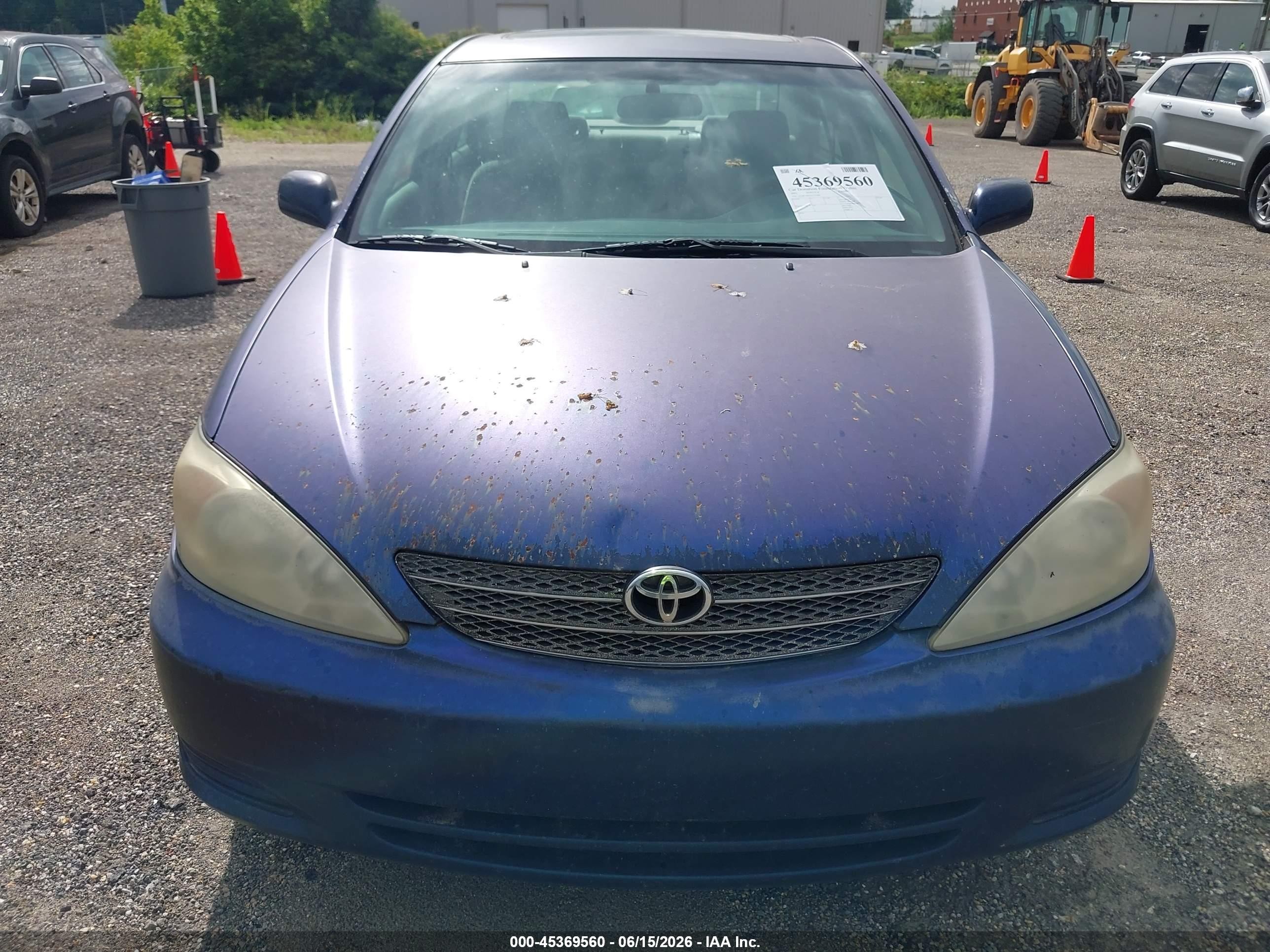 2002 Toyota Camry Le V6 Blue vin: 4T1BF30K62U527090