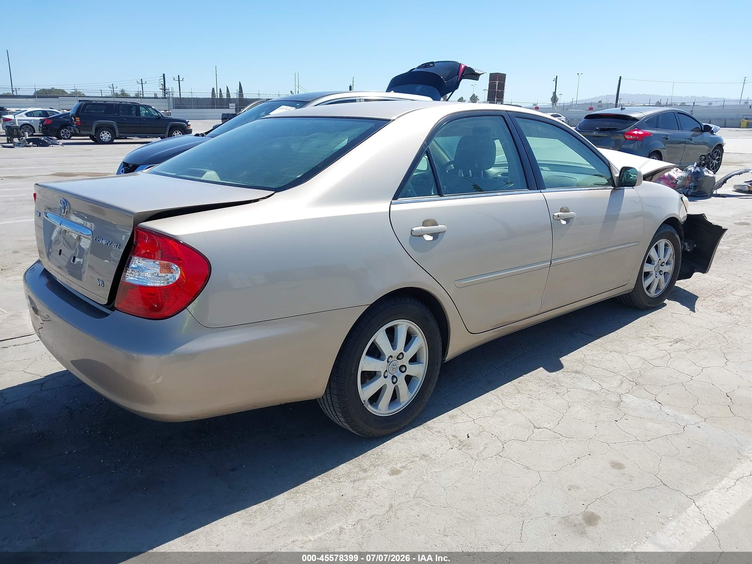 2004 Toyota Camry Xle V6 Beige vin: 4T1BF30K64U065181