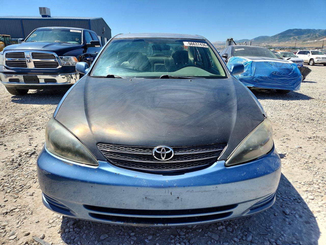 2004 Toyota Camry Le V6 Blue vin: 4T1BF30K64U570606