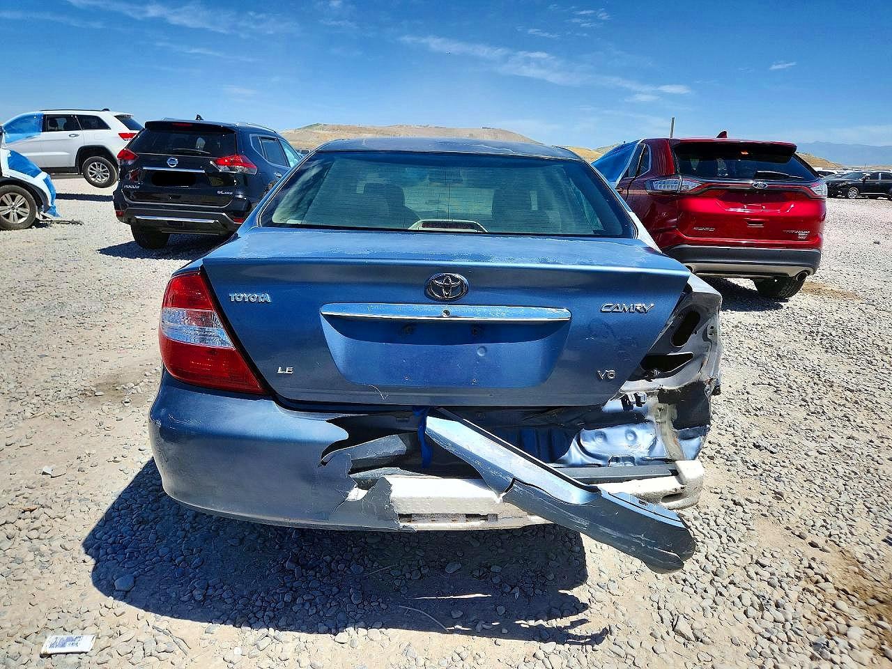 2004 Toyota Camry Le V6 Blue vin: 4T1BF30K64U570606