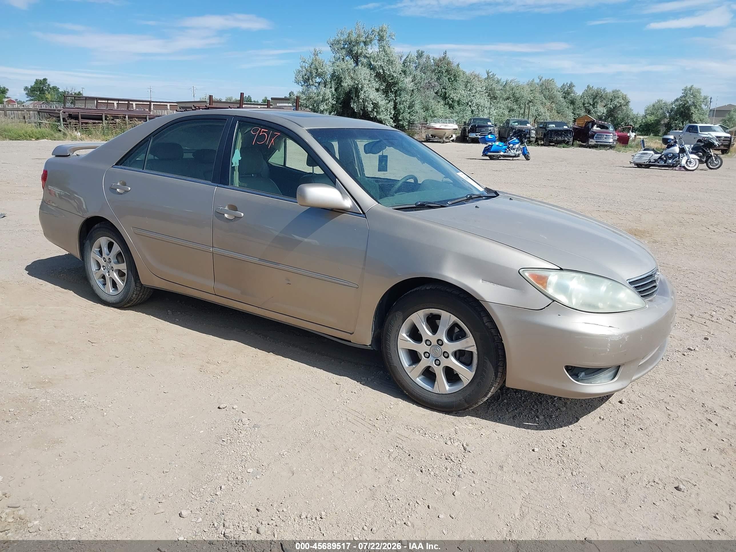 2005 Toyota Camry Xle V6 Beige vin: 4T1BF30K65U591716