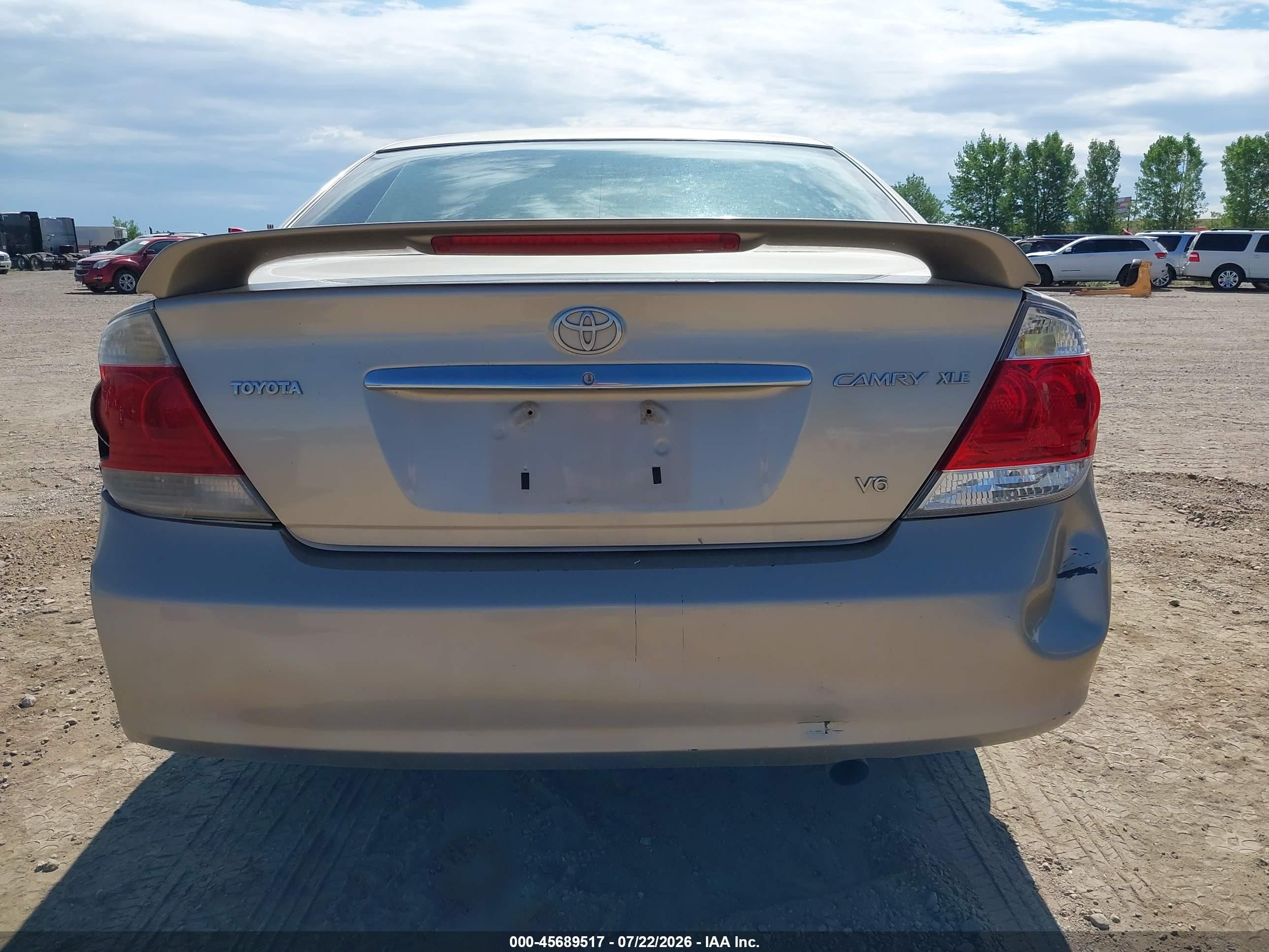 2005 Toyota Camry Xle V6 Beige vin: 4T1BF30K65U591716