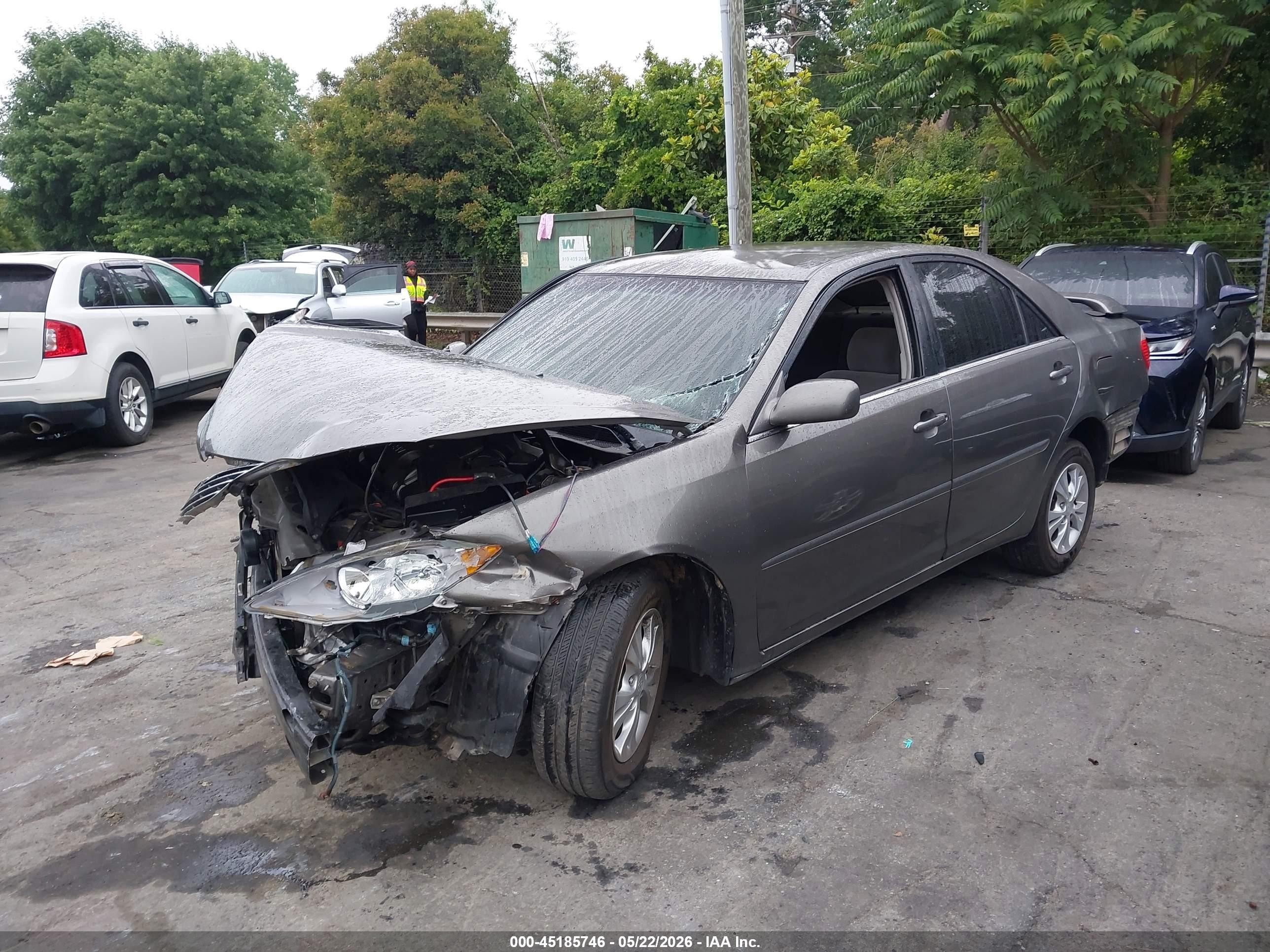 2005 Toyota Camry Le V6 Gray vin: 4T1BF30K65U595264