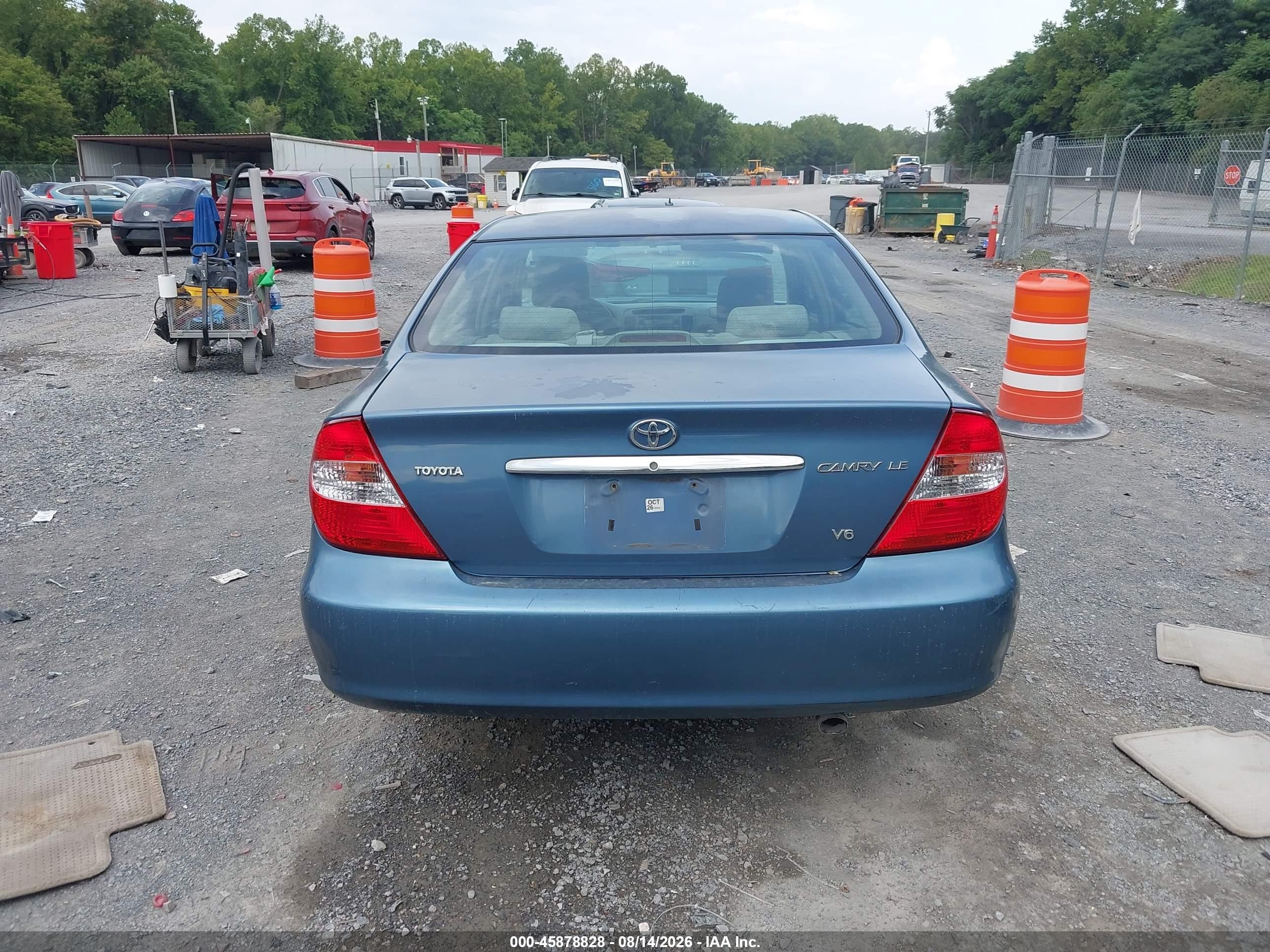 2004 Toyota Camry Le V6 Синий vin: 4T1BF30K74U586619