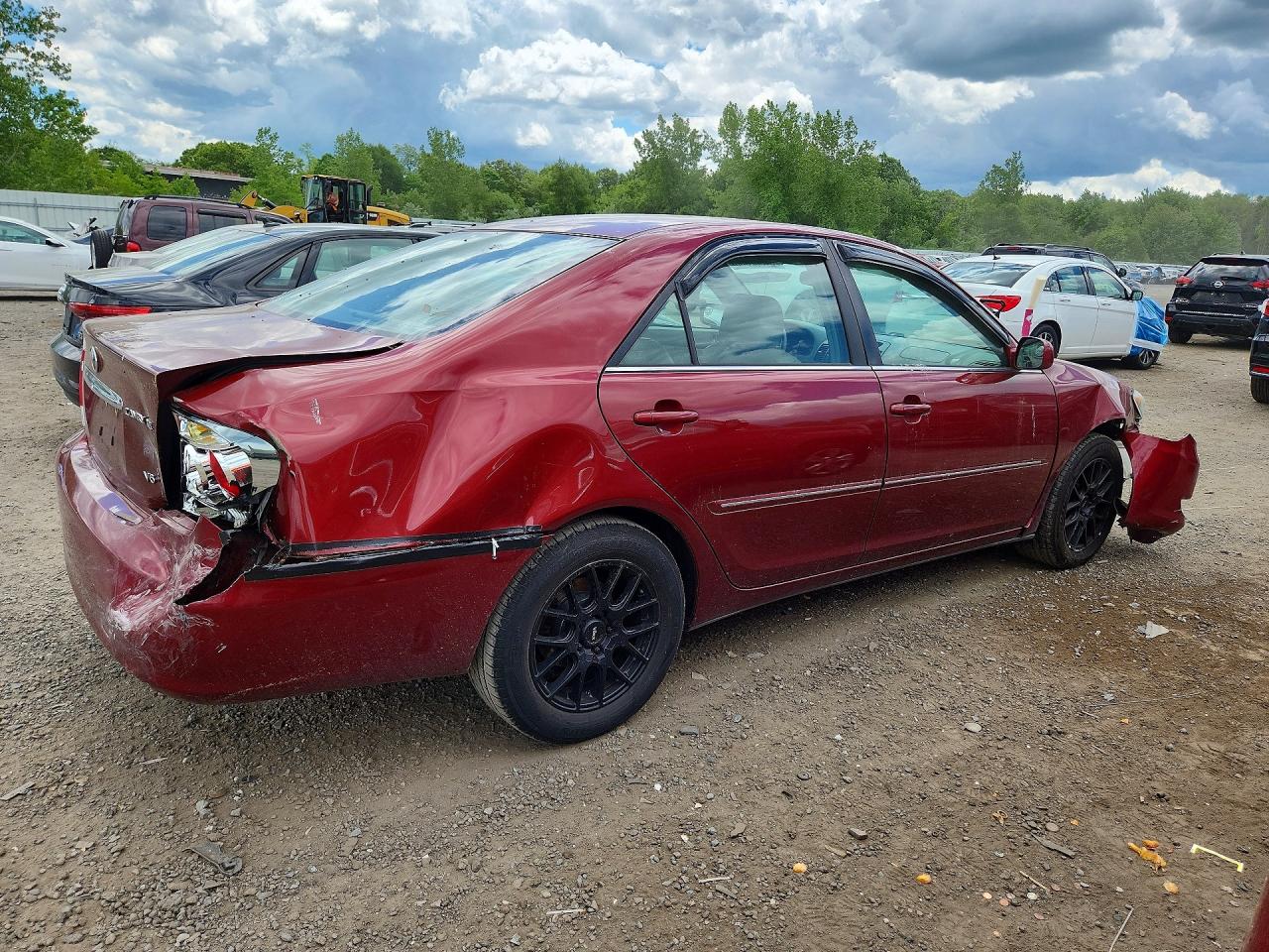 2005 Toyota Camry Le V6 Burgundy vin: 4T1BF30K75U084081
