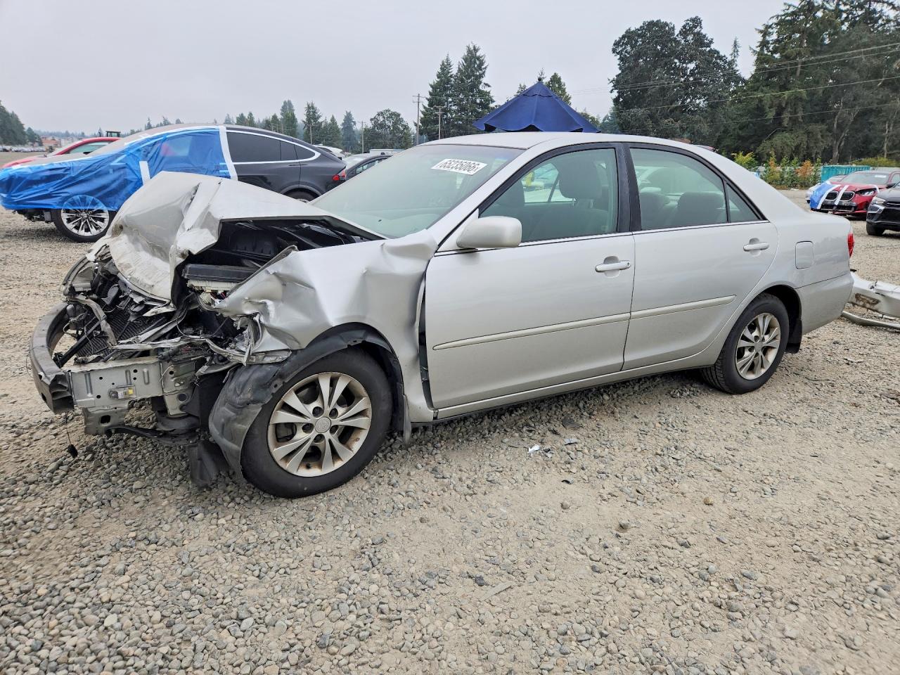 2005 Toyota Camry Le V6 Silver vin: 4T1BF30K75U604909