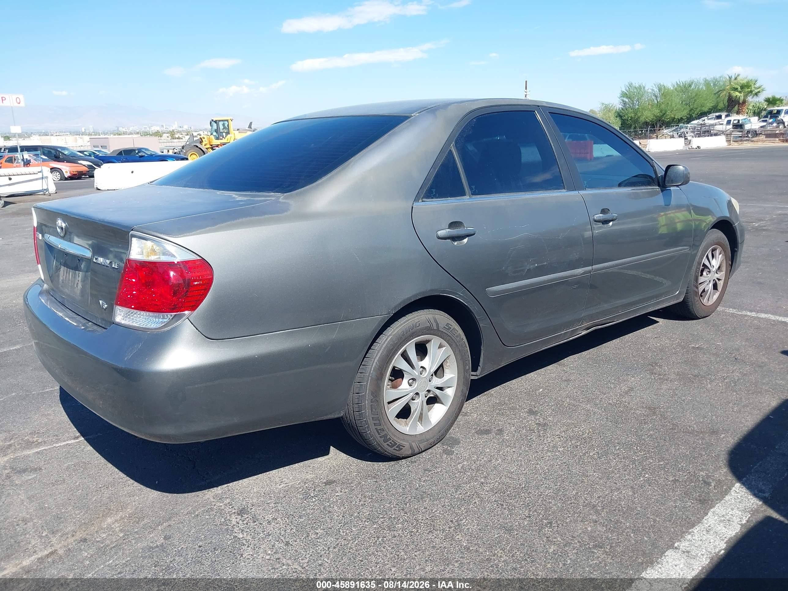 2005 Toyota Camry Le V6 Gray vin: 4T1BF30K75U610080