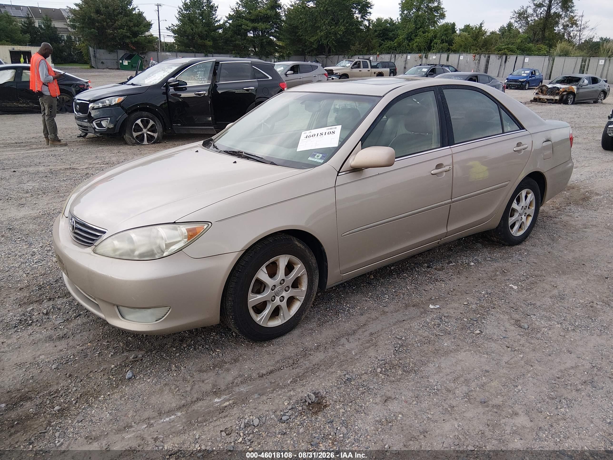 2006 Toyota Camry Xle V6 Желто-коричневый vin: 4T1BF30K76U630413
